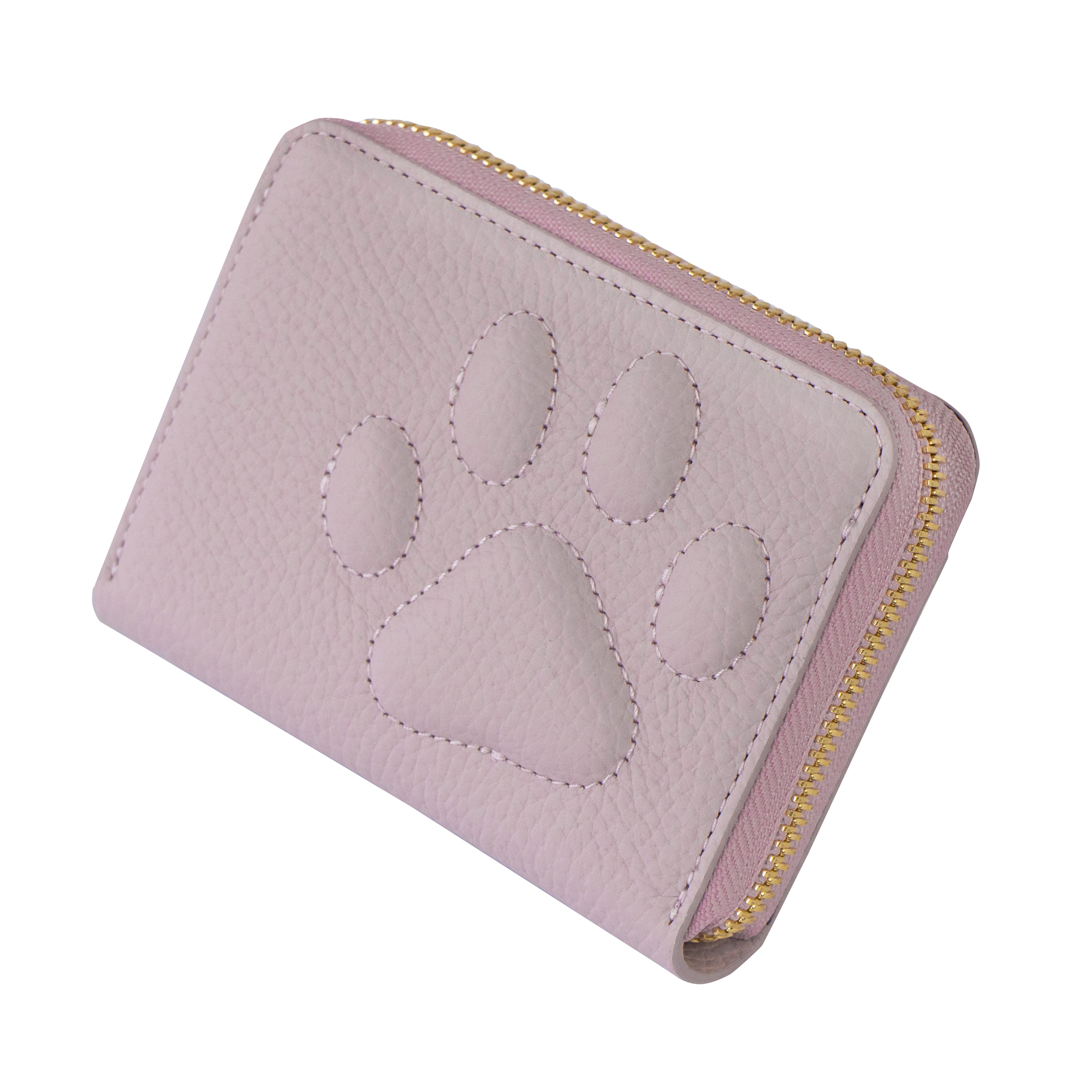 PAWラウンドファスナーミドル財布 キュイール・マッシュ / モーヴシルヴェスティン