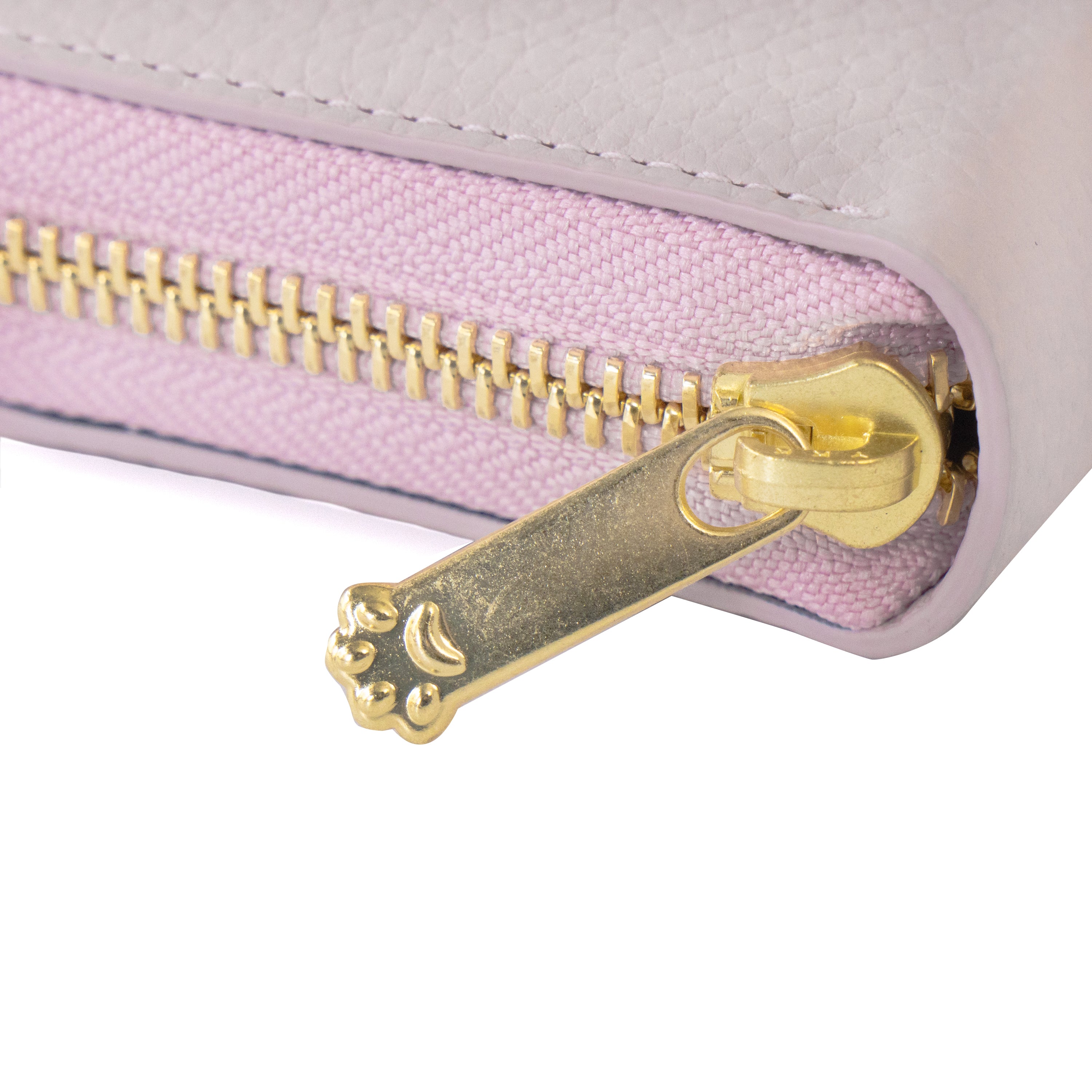 【3/20(金)20:00~ 数量限定】【さくらねこの日特別SET】PAWラウンドファスナーミドル財布 さくらねこチャームSET / モーヴシルヴェスティン