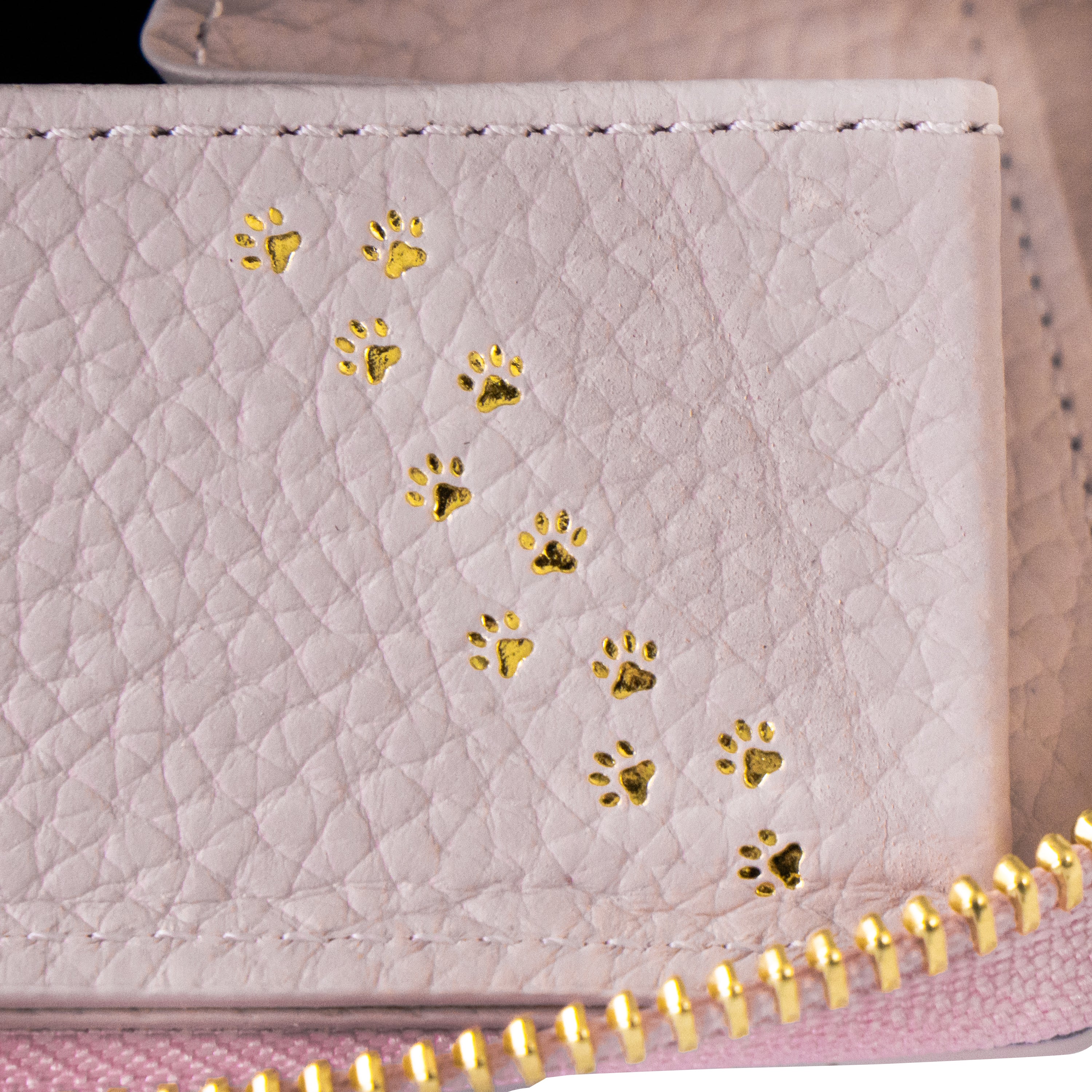 【3/20(金)20:00~ 数量限定】【さくらねこの日特別SET】PAWラウンドファスナーミドル財布 さくらねこチャームSET / モーヴシルヴェスティン