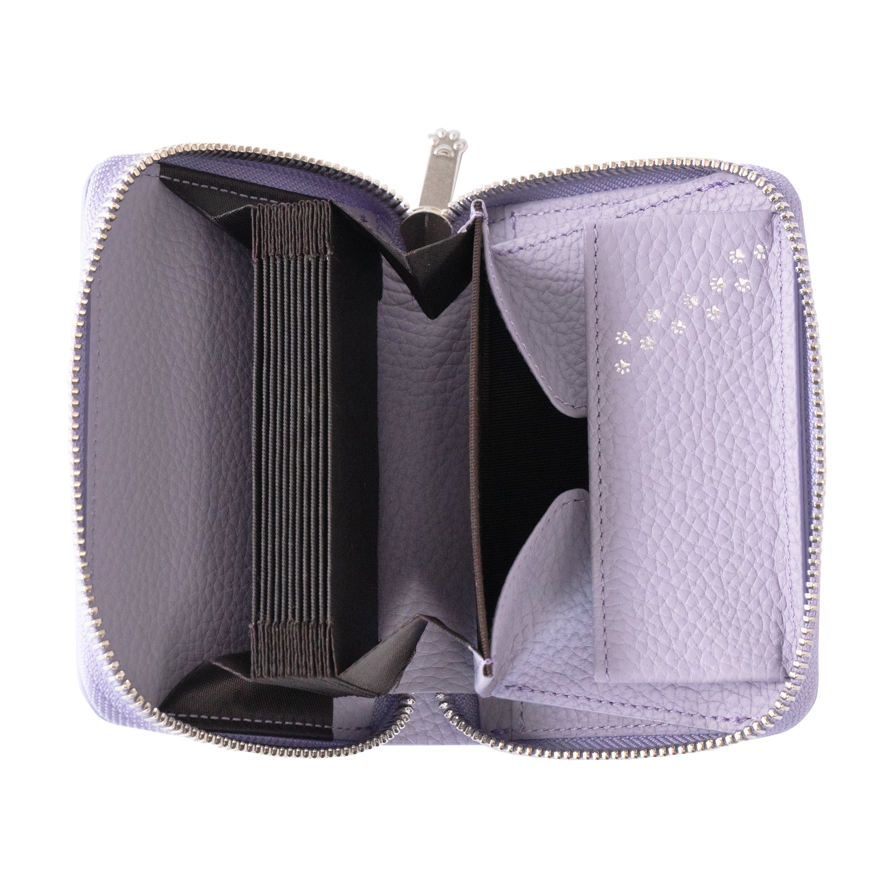 PAWラウンドファスナーミドル財布 キュイール・マッシュ / ラベンダー