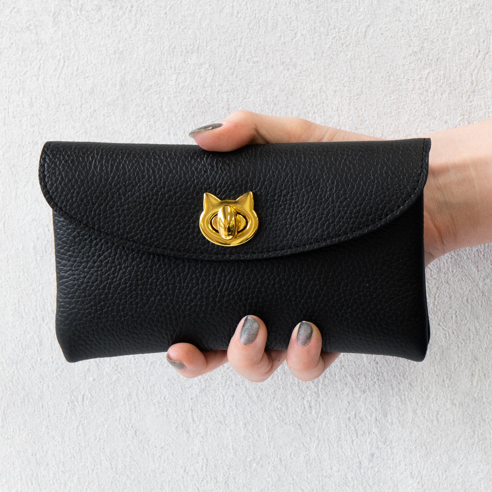 Flap Wallet Furnya Long Cuir Mash / Black