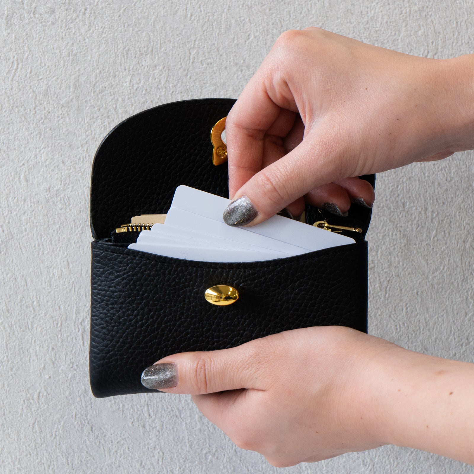 Flap Wallet Frunya Medium Cuir Mash / Black