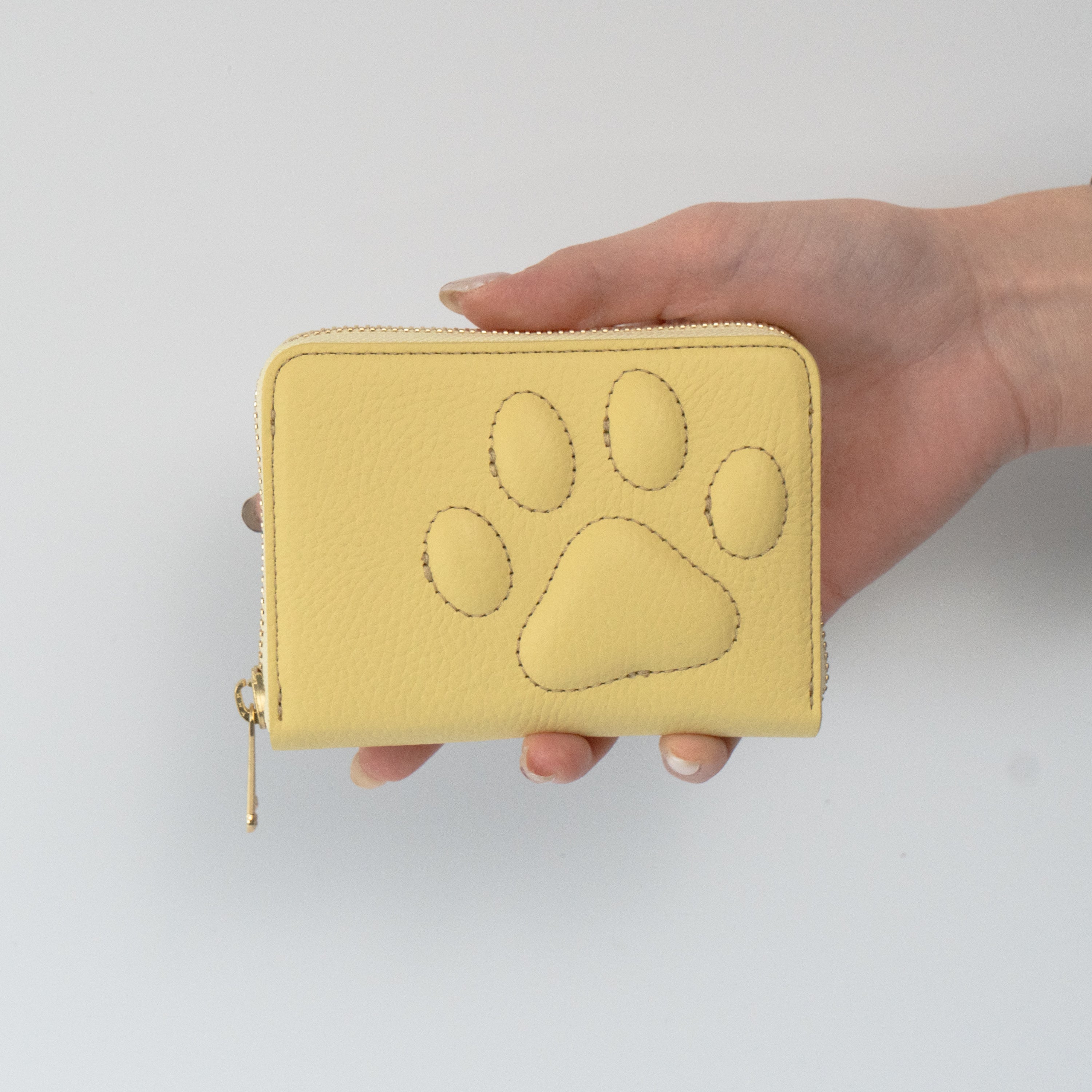 【3/20(金)20:00~ 数量限定】【さくらねこの日特別SET】PAWラウンドファスナーミドル財布 さくらねこチャームSET / ジョーヌプッサン