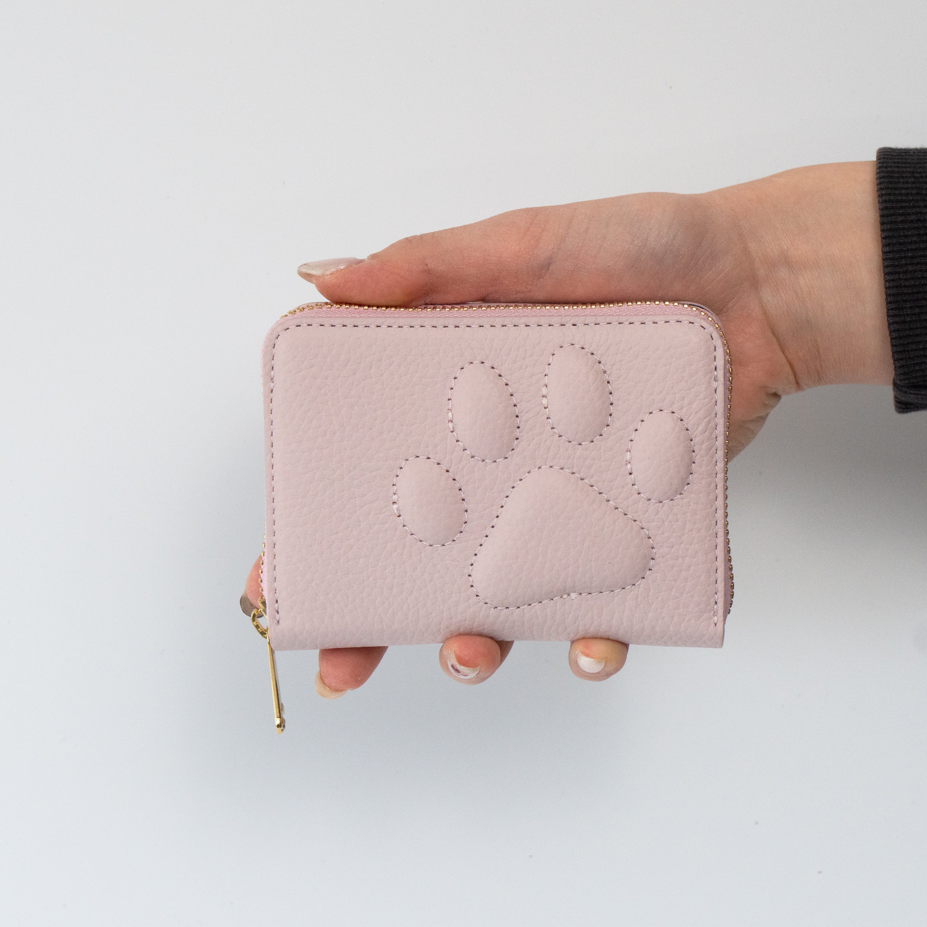 PAWラウンドファスナーミドル財布 キュイール・マッシュ / モーヴシルヴェスティン