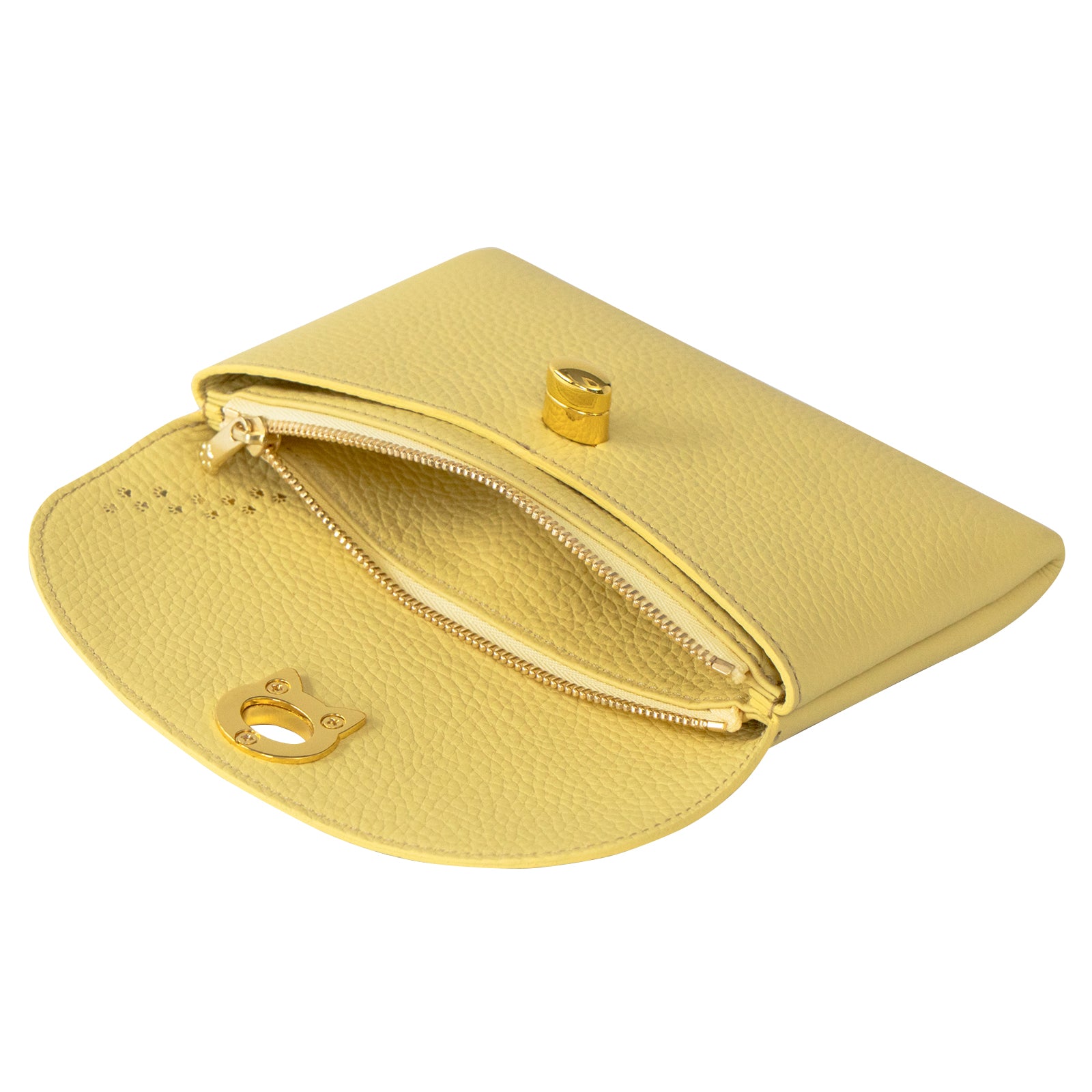 フラップウォレット・フルーニャ ロング キュイール・マッシュ / ジョーヌプッサン