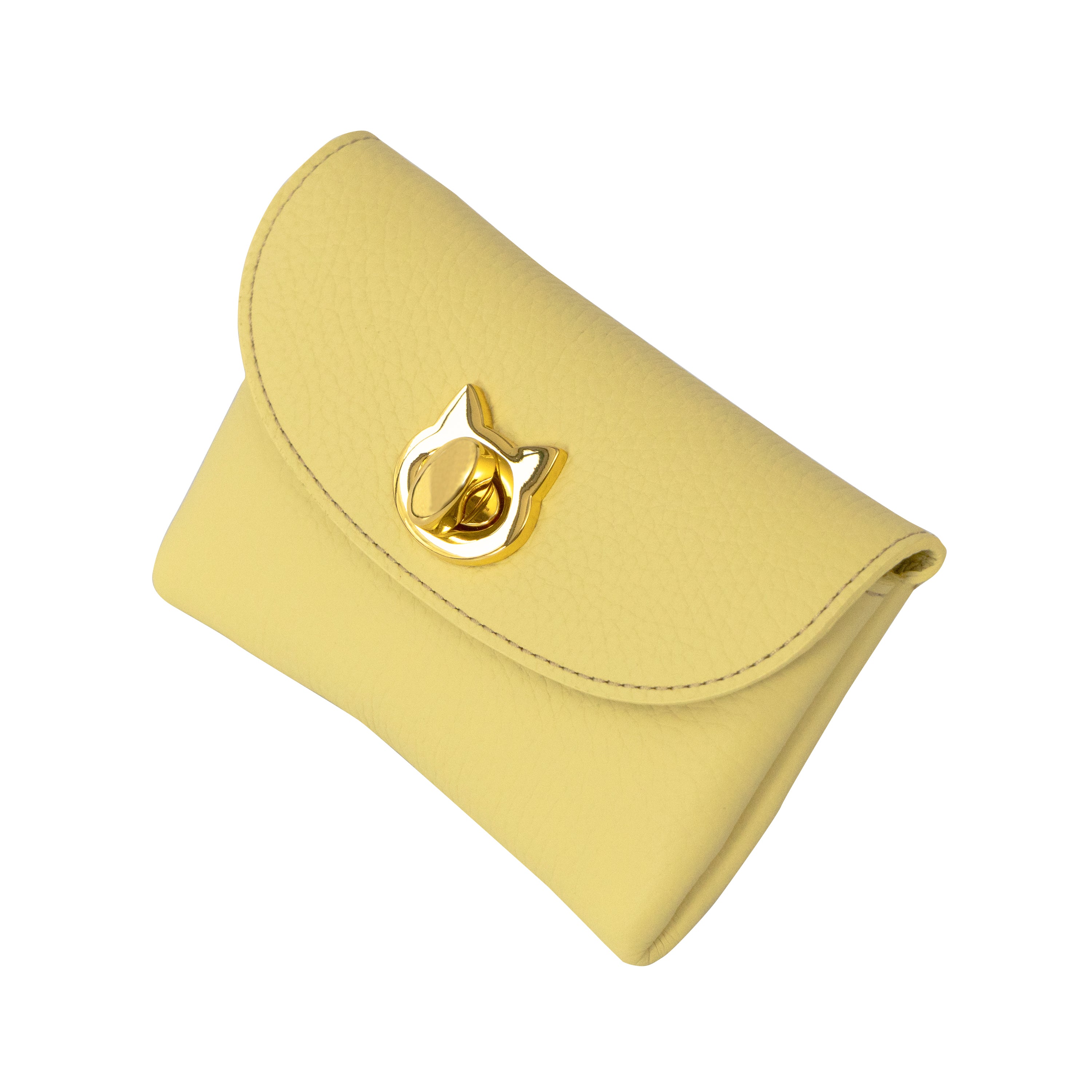 Flap Wallet - Frounya Medium Sakura Neko Charm SET / Jaune Poussin