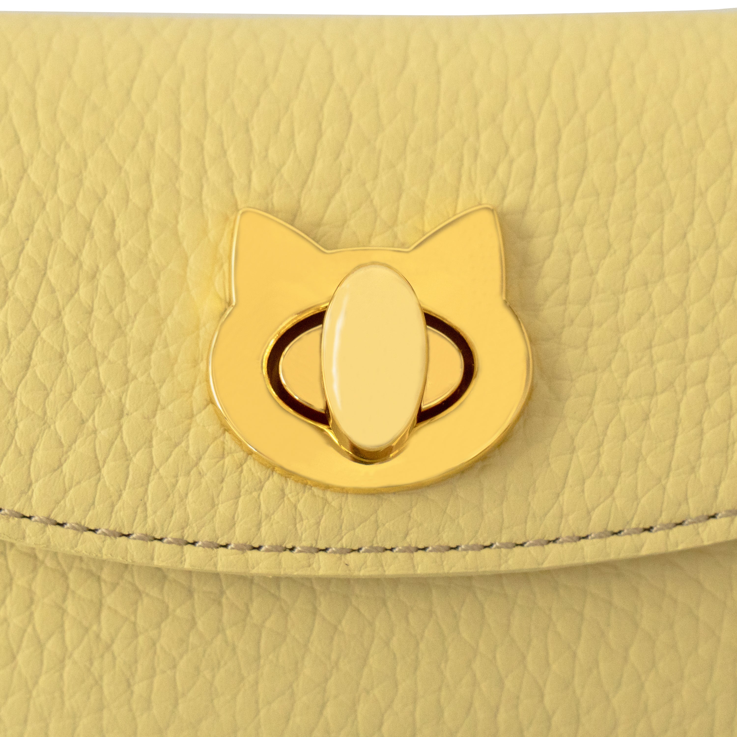 Flap Wallet - Frounya Medium Sakura Neko Charm SET / Jaune Poussin