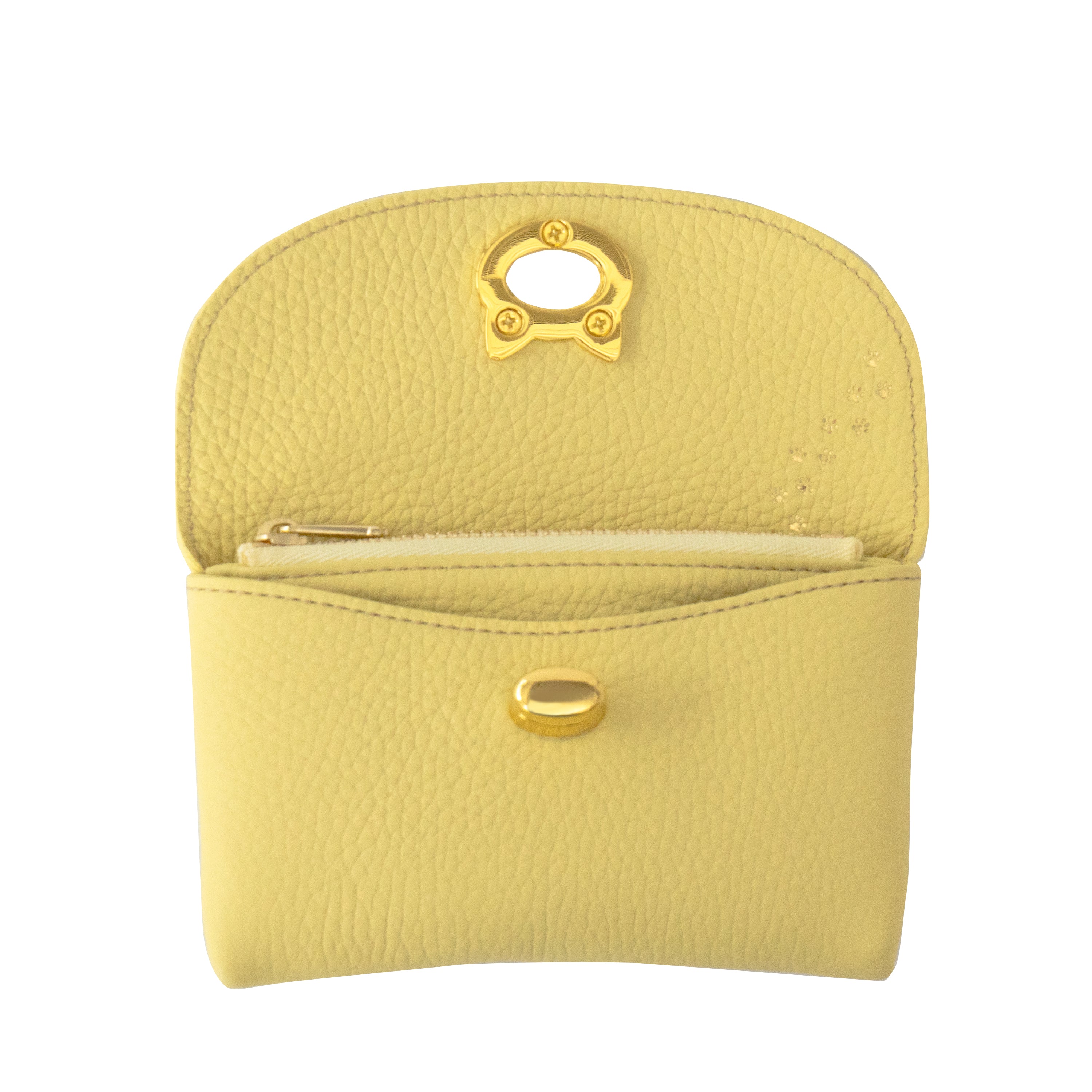 Flap Wallet - Frounya Medium Sakura Neko Charm SET / Jaune Poussin