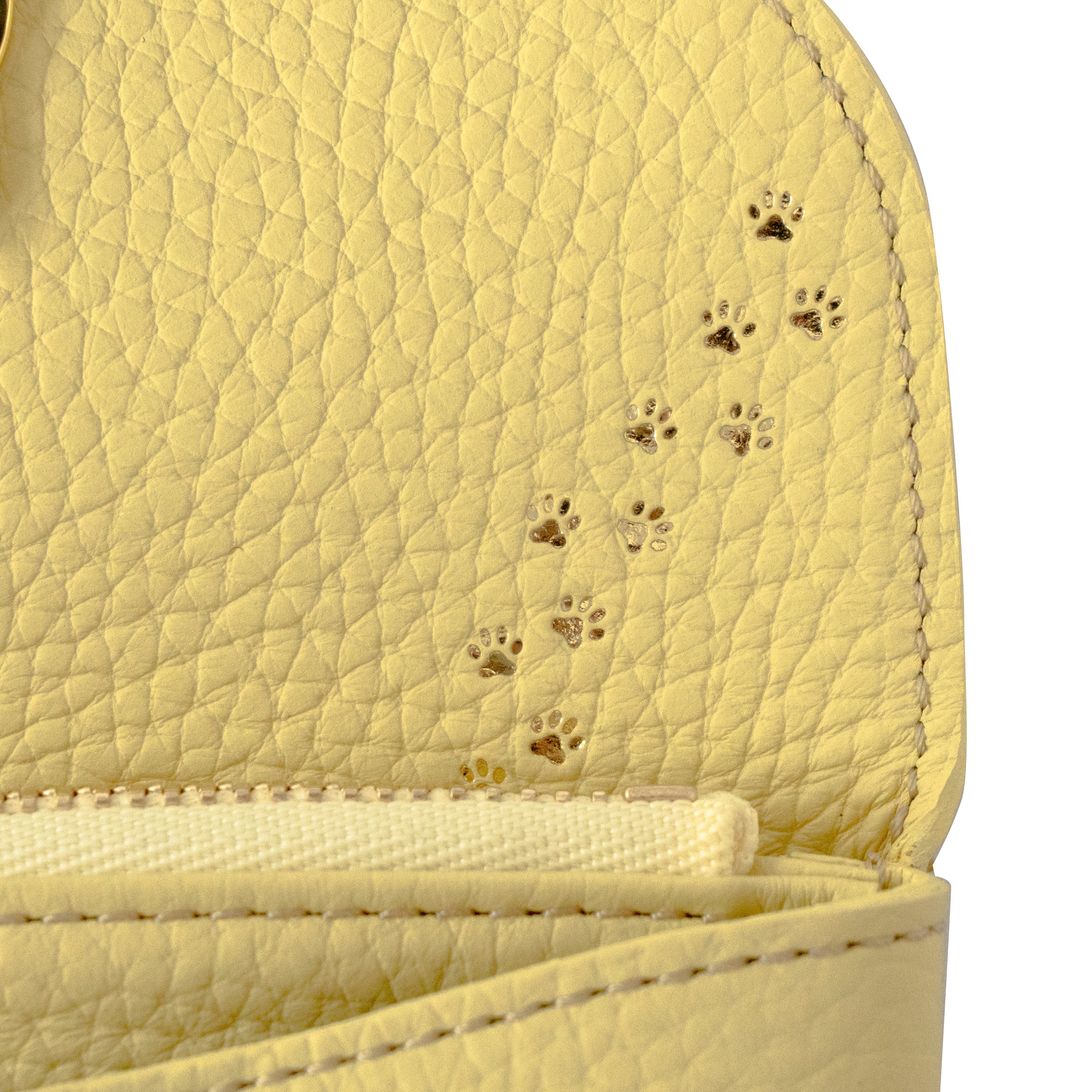 フラップウォレット・フルーニャ ミディアム キュイール・マッシュ / ジョーヌプッサン