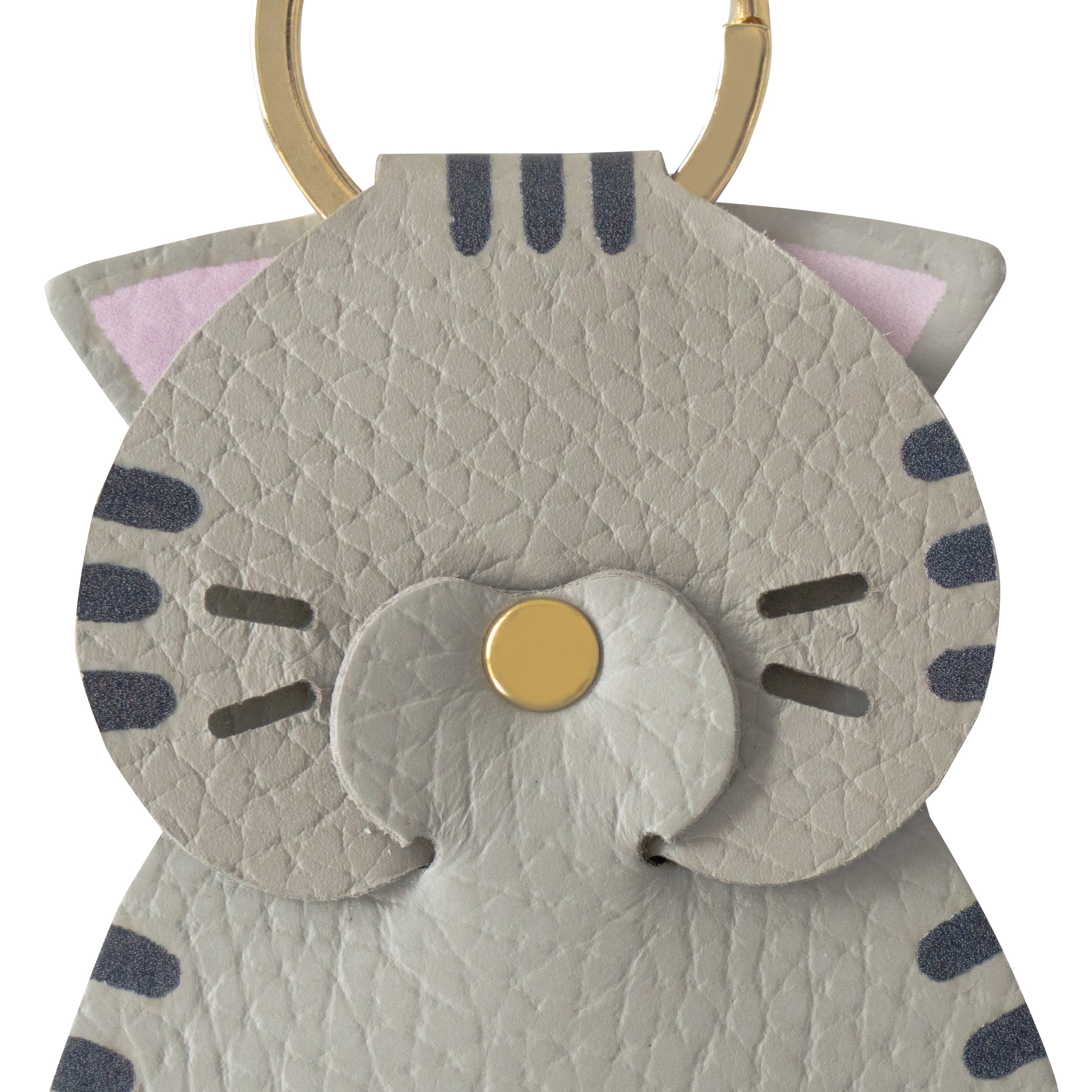 Printed cat charm / brown tabby