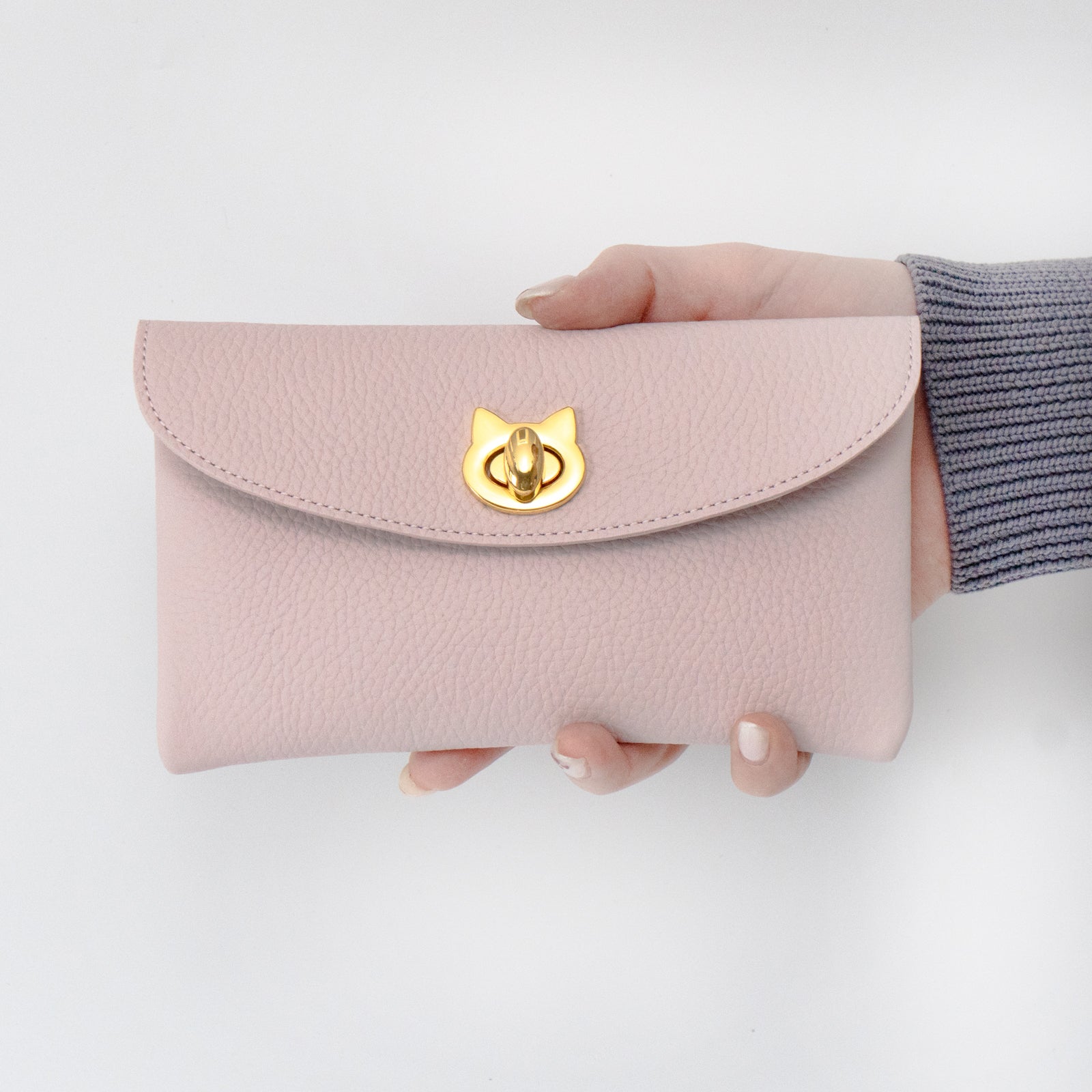 フラップウォレット・フルーニャ ロング キュイール・マッシュ / モーヴシルヴェスティン