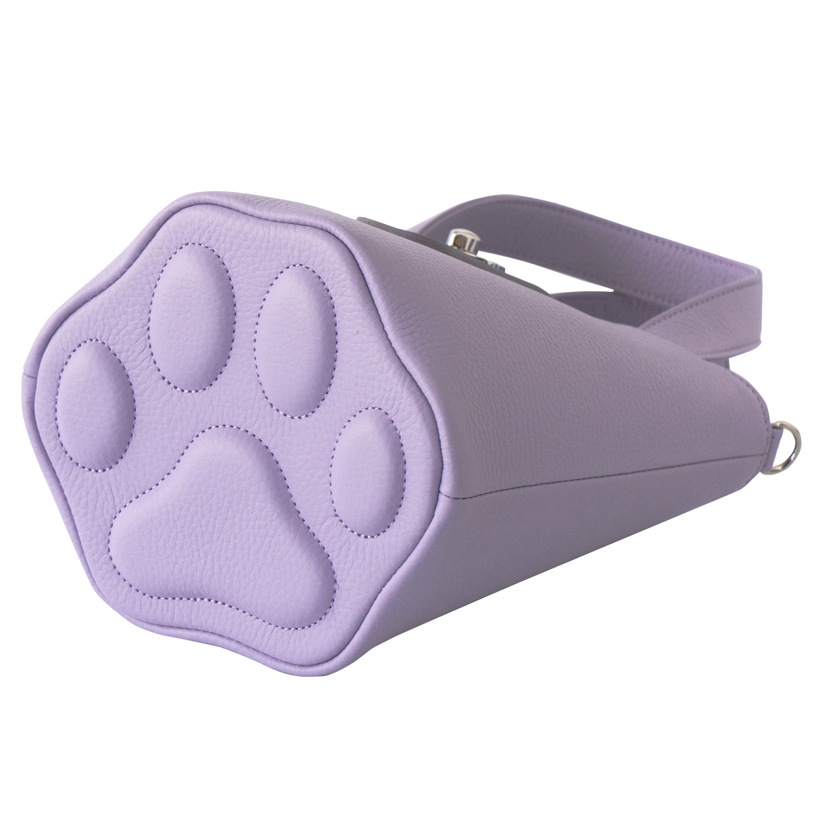 【3/20(金)20:00~ 数量限定】【さくらねこの日特別SET】チェーンショルダー付きミニバッグ・PAW (パウ) さくらねこチャームSET / ラベンダー