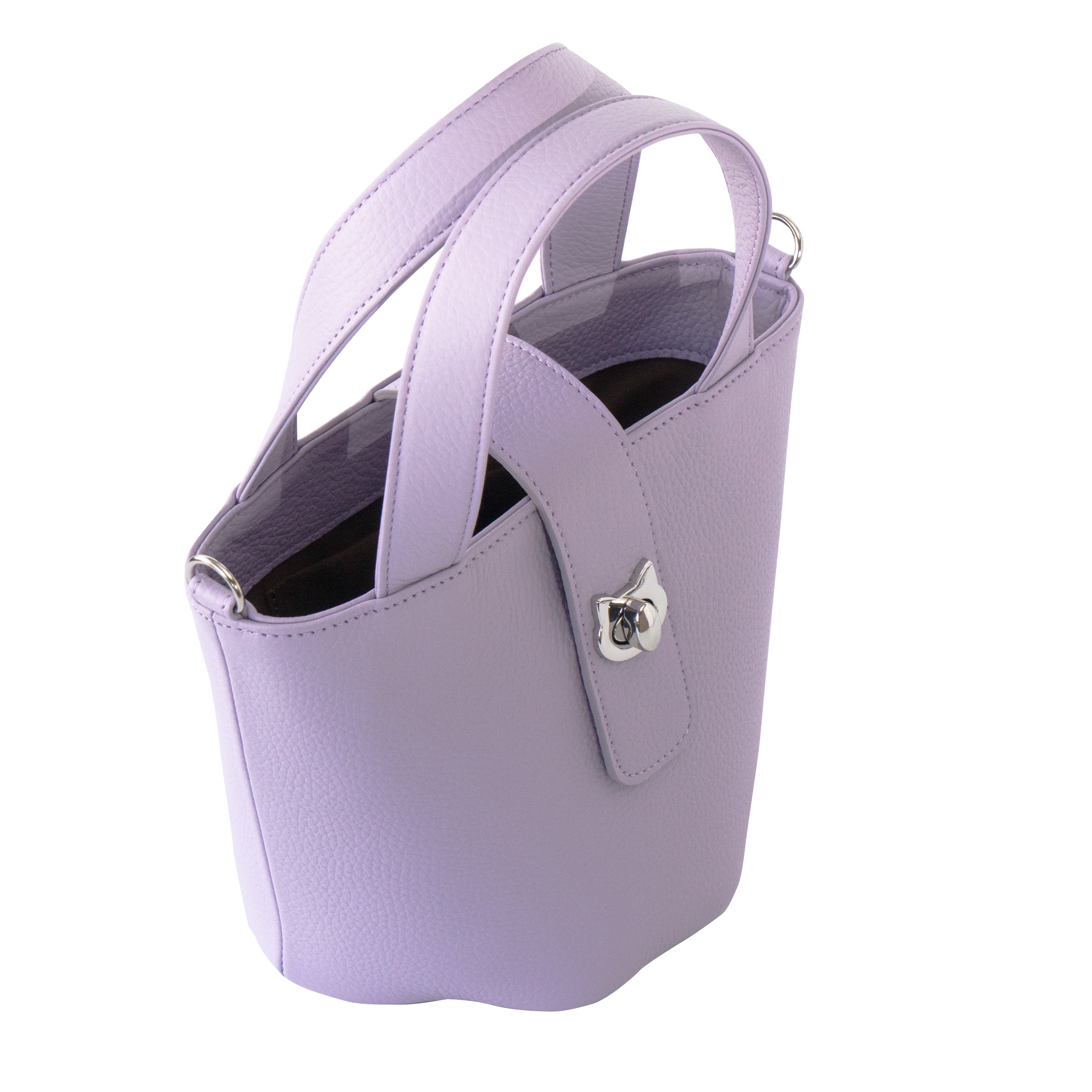 【3/20(金)20:00~ 数量限定】【さくらねこの日特別SET】チェーンショルダー付きミニバッグ・PAW (パウ) さくらねこチャームSET / ラベンダー