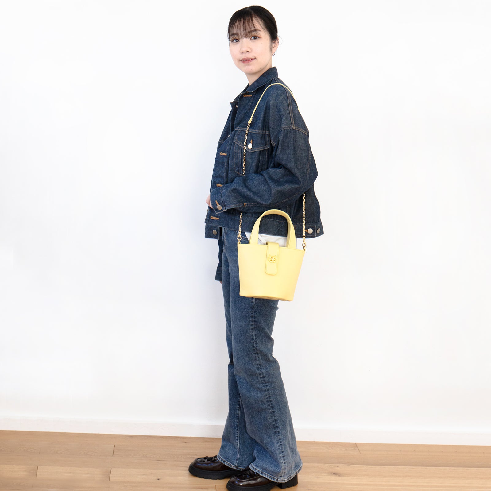 【3/20(金)20:00~ 数量限定】【さくらねこの日特別SET】 チェーンショルダー付きミニバッグ・PAW (パウ) さくらねこチャームSET / ジョーヌプッサン