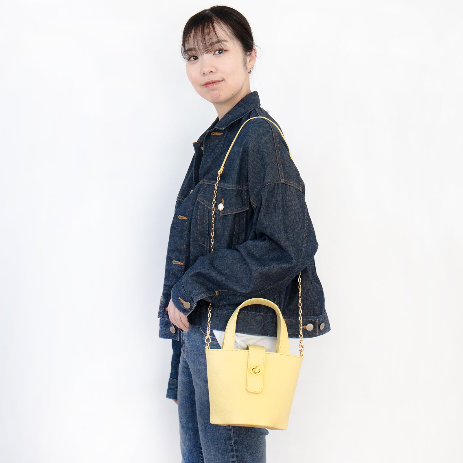 【3/20(金)20:00~ 数量限定】【さくらねこの日特別SET】 チェーンショルダー付きミニバッグ・PAW (パウ) さくらねこチャームSET / ジョーヌプッサン