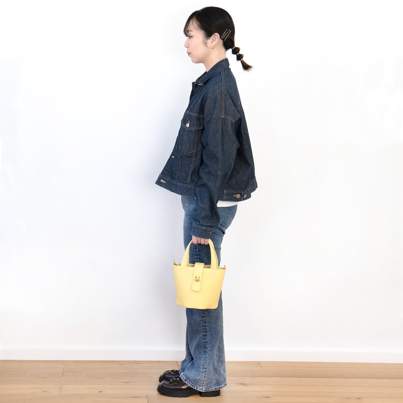 【3/20(金)20:00~ 数量限定】【さくらねこの日特別SET】 チェーンショルダー付きミニバッグ・PAW (パウ) さくらねこチャームSET / ジョーヌプッサン