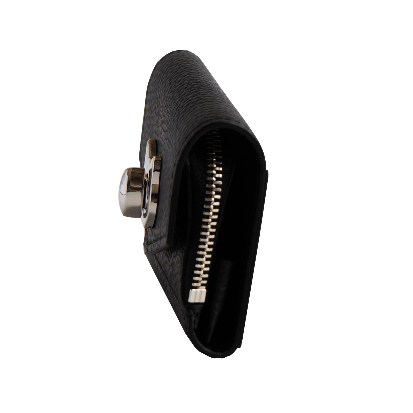 Handy Wallet Nyapera Cuir Mache / Black