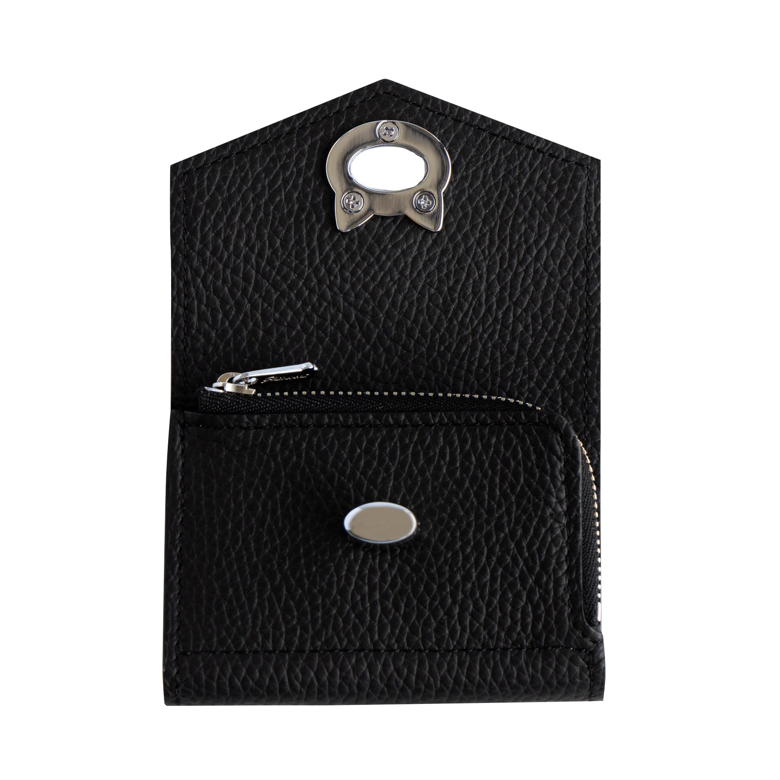 Handy Wallet Nyapera Cuir Mache / Black