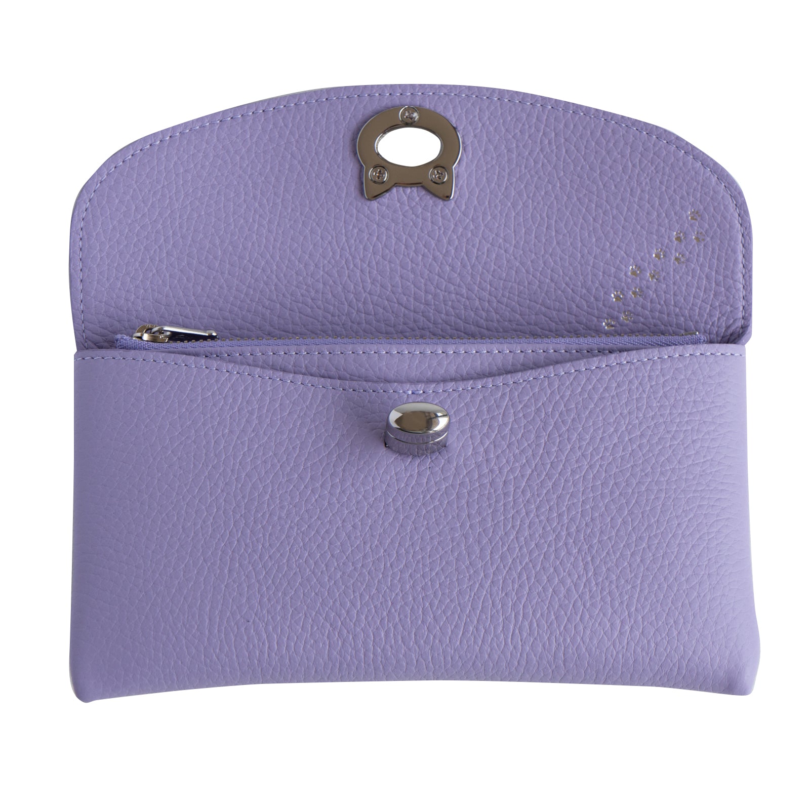 Flap Wallet Frunya Long with Sakura Cat Charm / Lavender