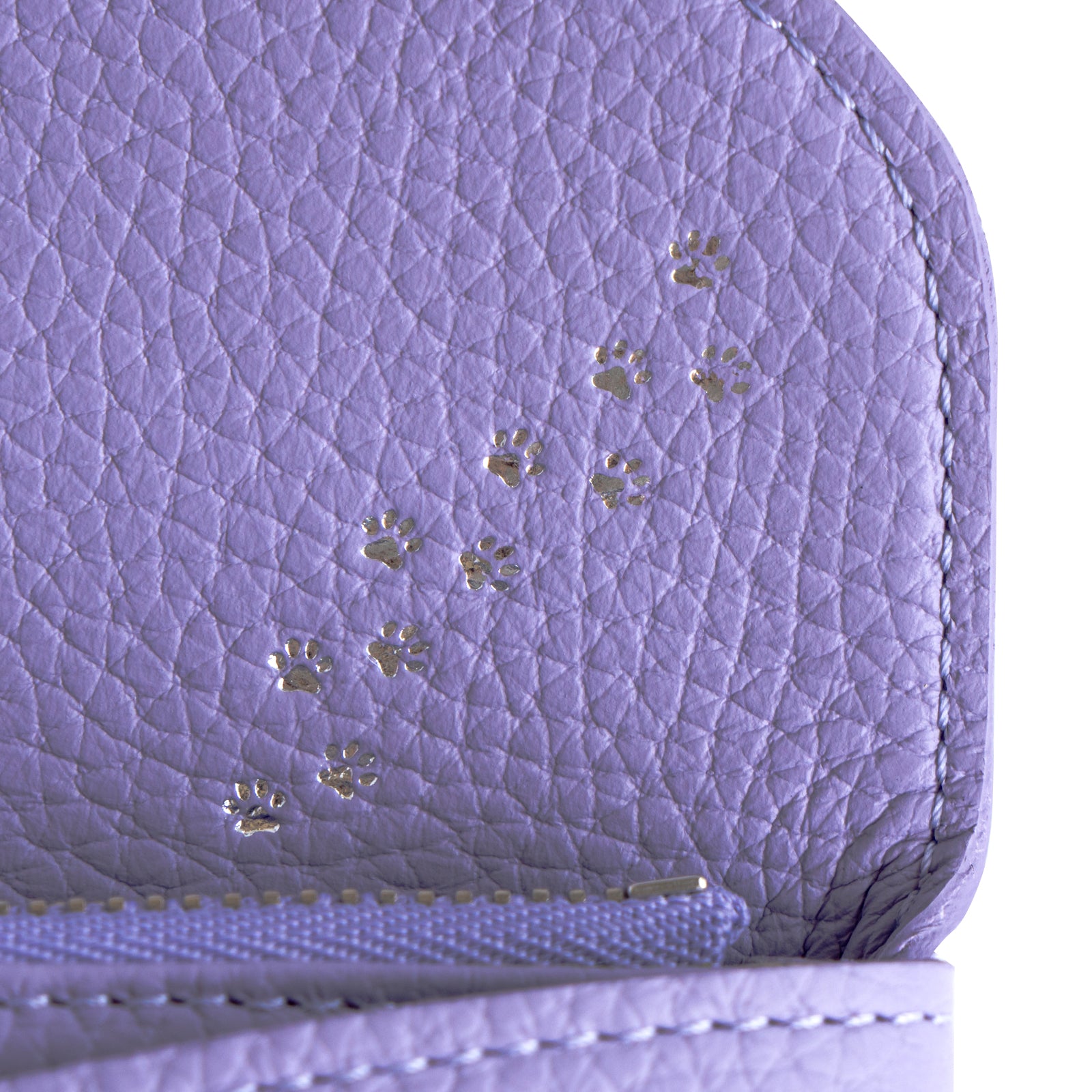Flap Wallet Frunya Long with Sakura Cat Charm / Lavender