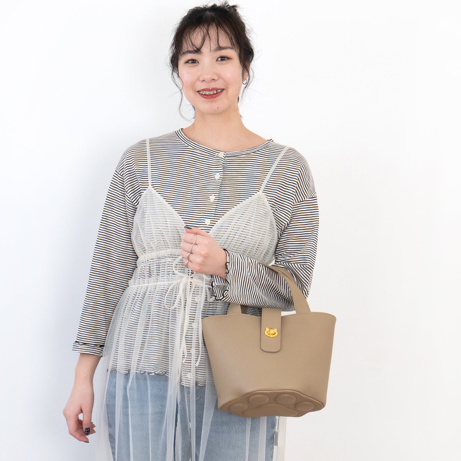 【2/21(土)22:00~23(月)23:59】【猫の日限定】バケットバッグ・PAW カスタムオーダー