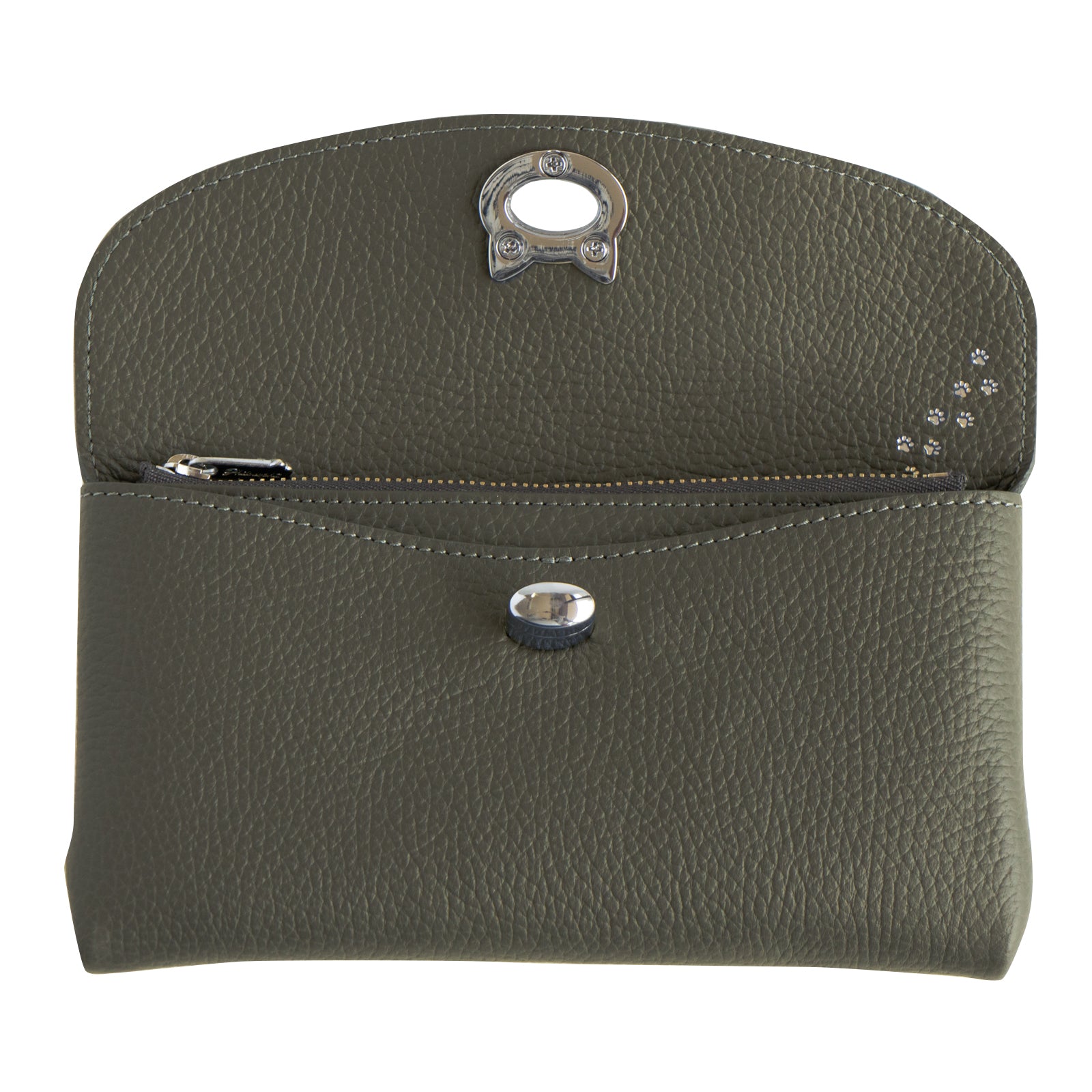 Flap Wallet Furnya Long Cuir Mache / Graphite