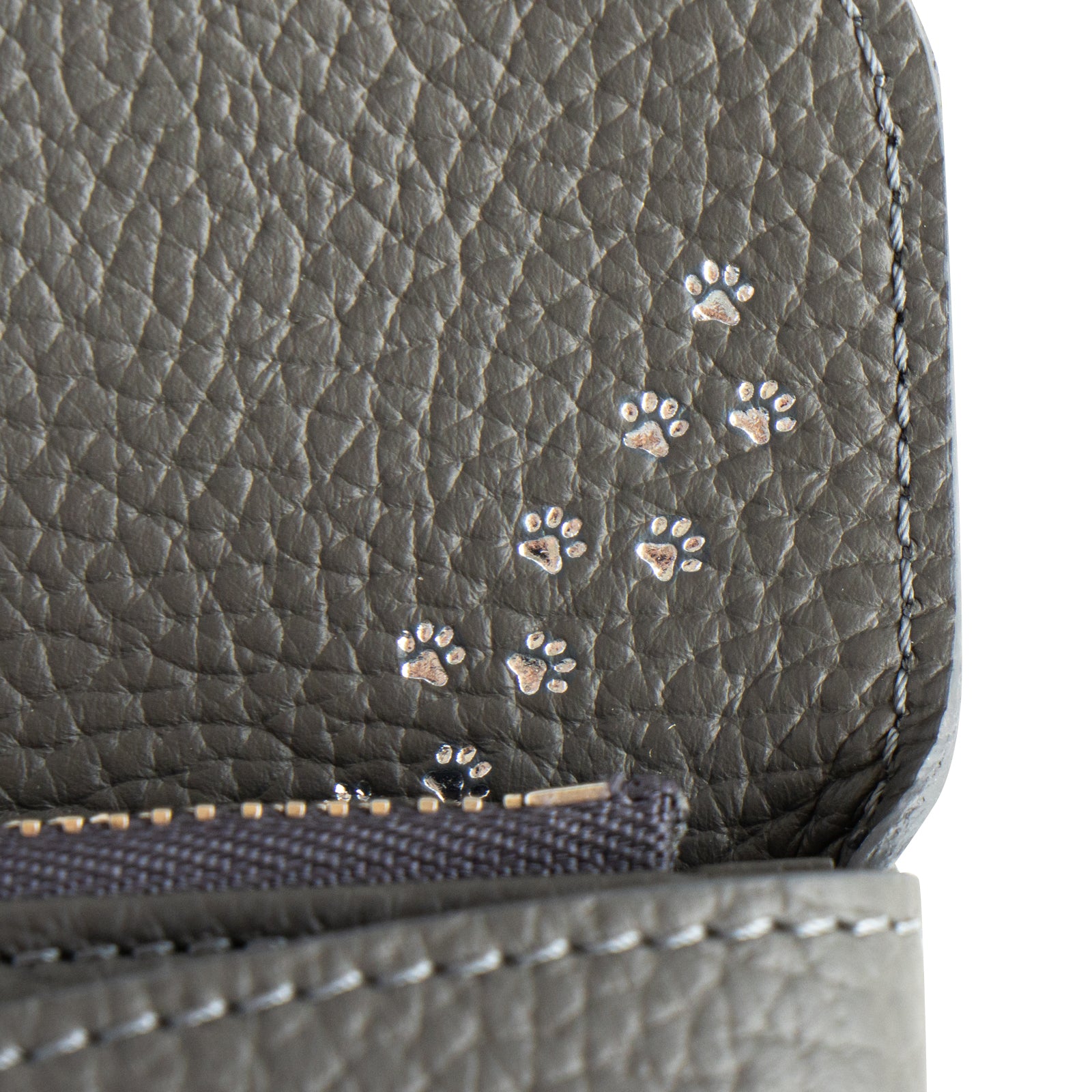 Flap Wallet Furnya Long Cuir Mache / Graphite
