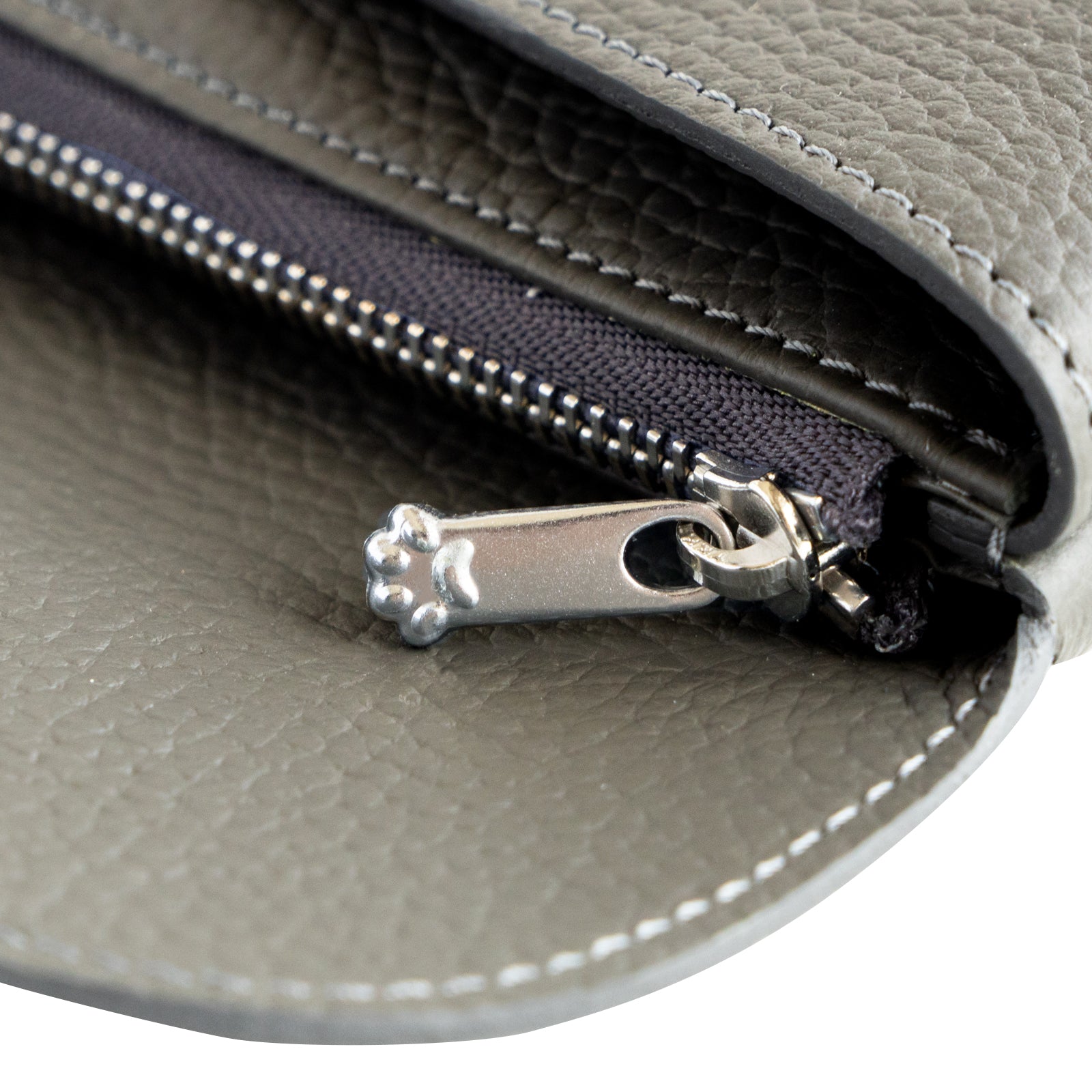 Flap Wallet Furnya Long Cuir Mache / Graphite
