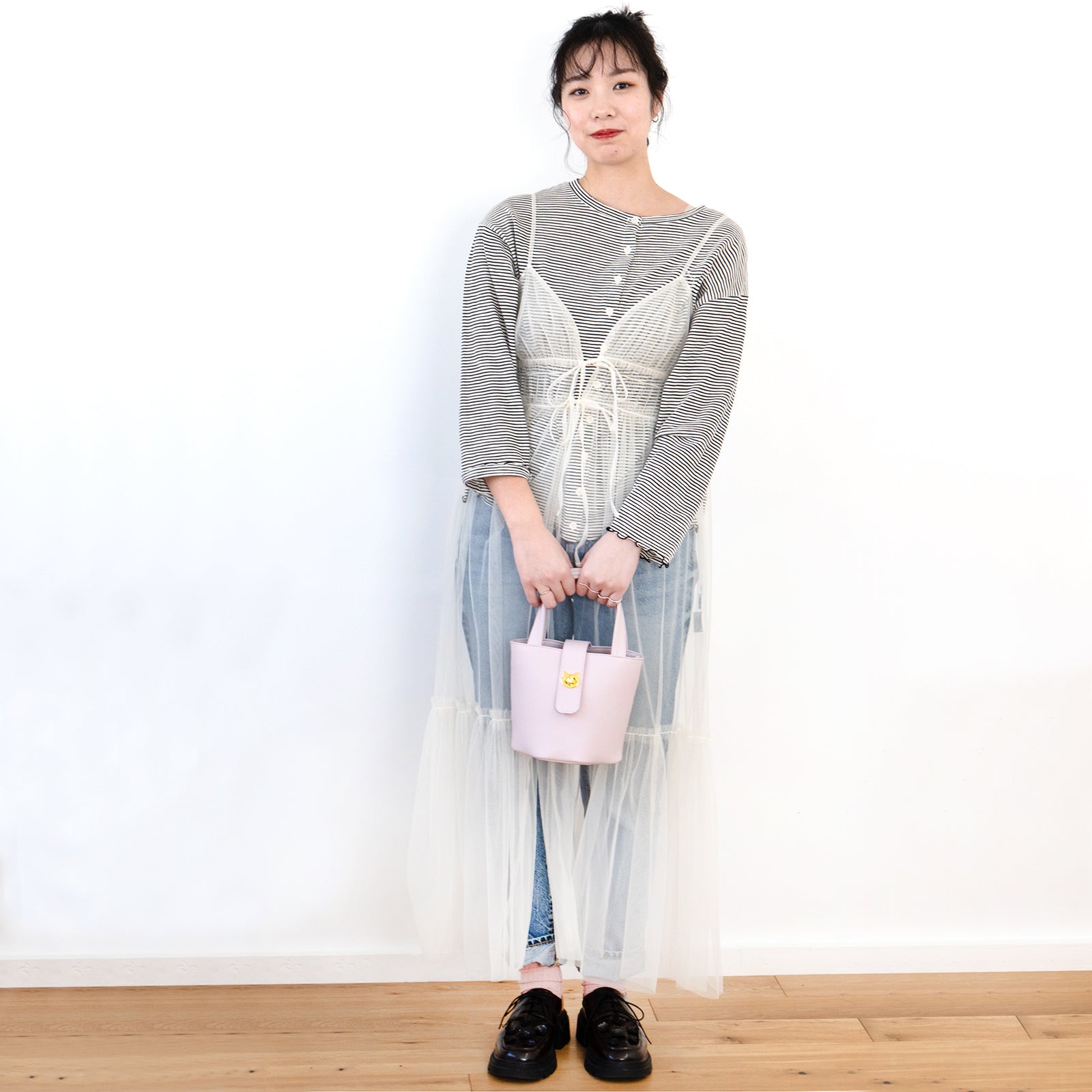 【3/20(金)20:00~ 数量限定】【さくらねこの日特別SET】チェーンショルダー付きミニバッグ・PAW (パウ) さくらねこチャームSET / モーヴシルヴェスティン