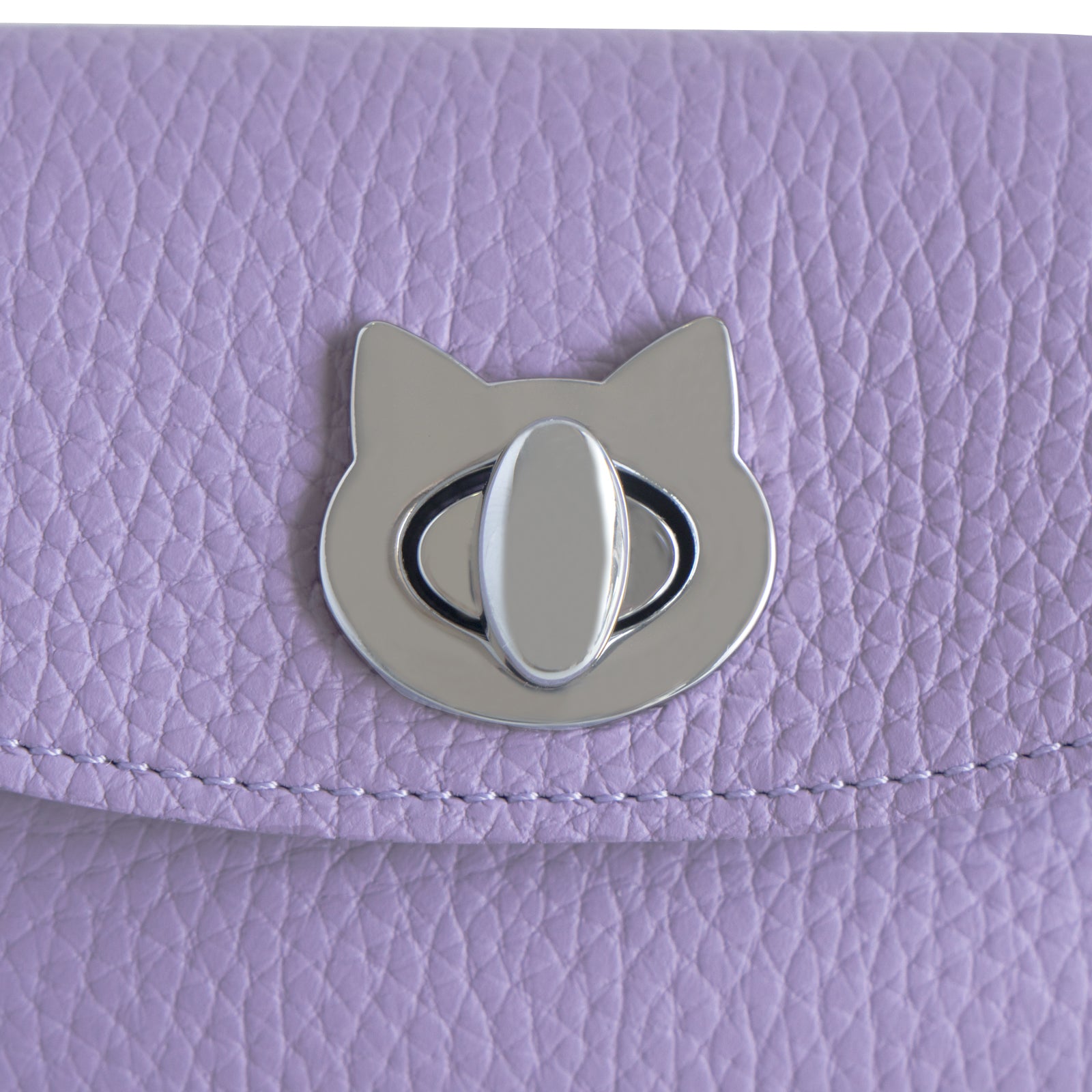 フラップウォレット・フルーニャ ミディアム キュイール・マッシュ / ラベンダー