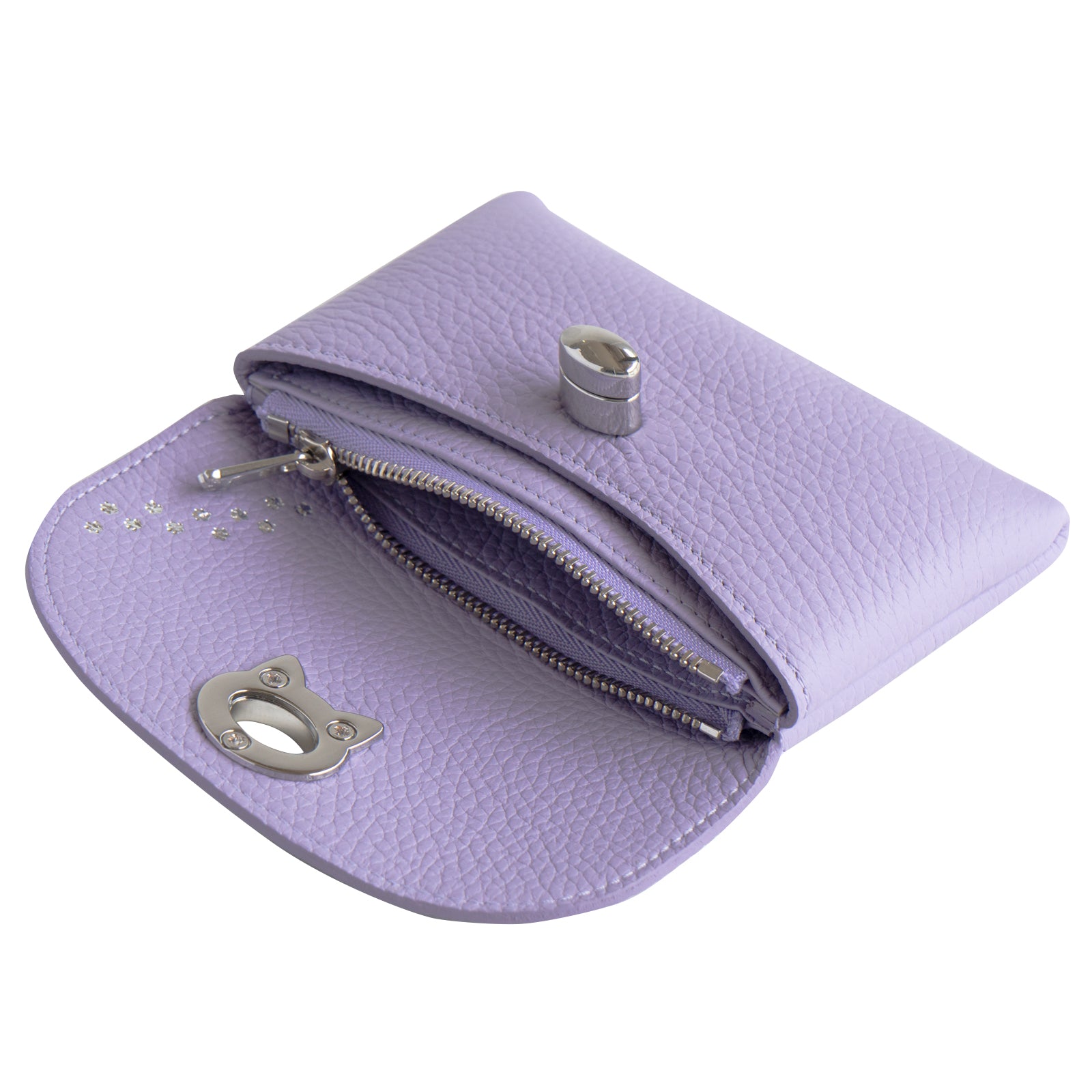 フラップウォレット・フルーニャ ミディアム キュイール・マッシュ / ラベンダー