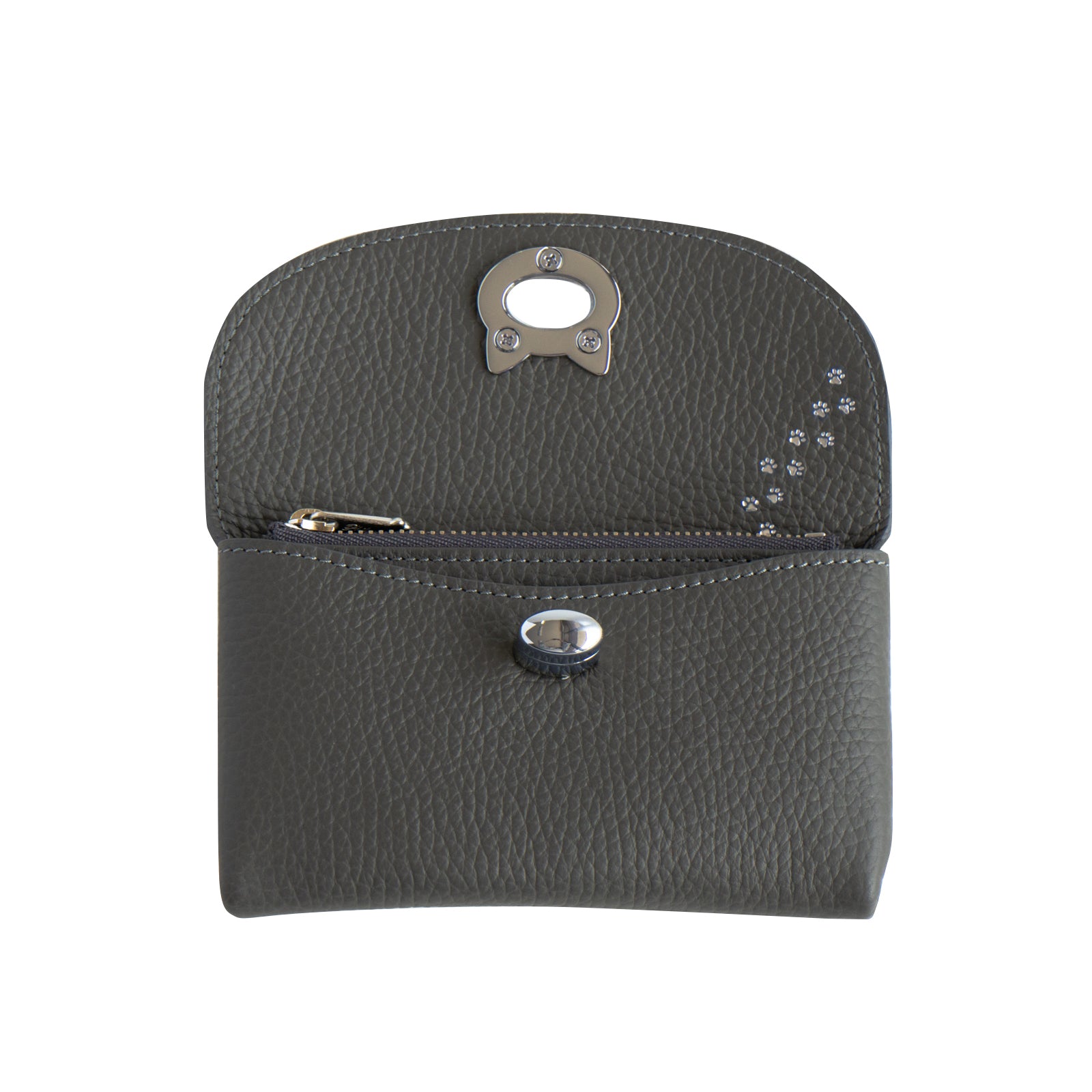 Flap Wallet Frunya Medium Cuir Mache / Graphite