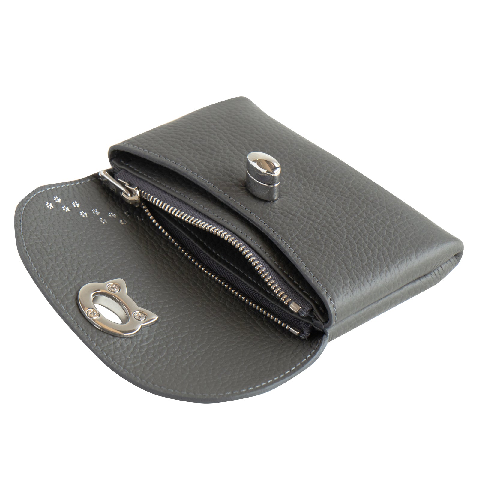 Flap Wallet Frunya Medium Cuir Mache / Graphite