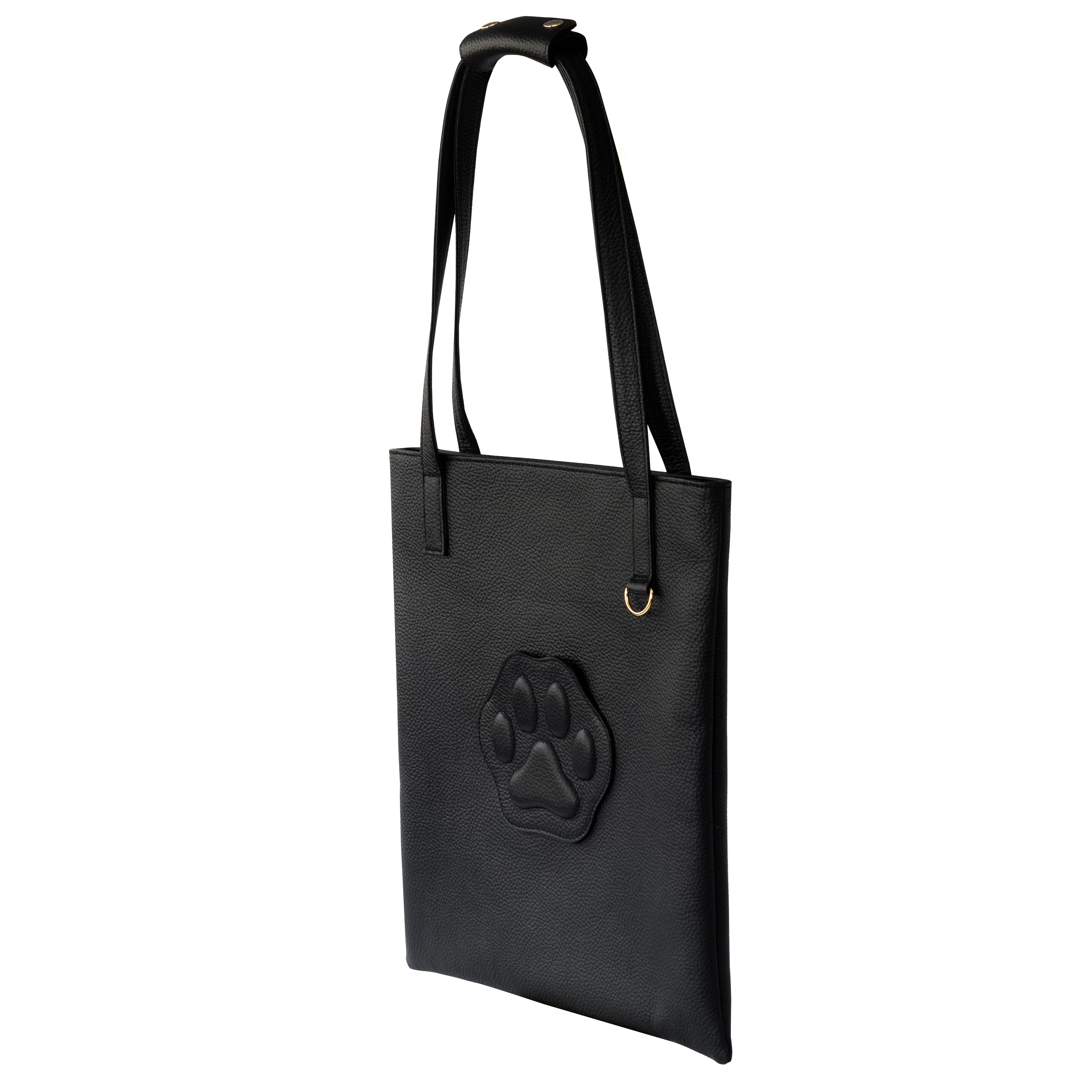 A4 Tote Bag PAW Cuir Mache / Black