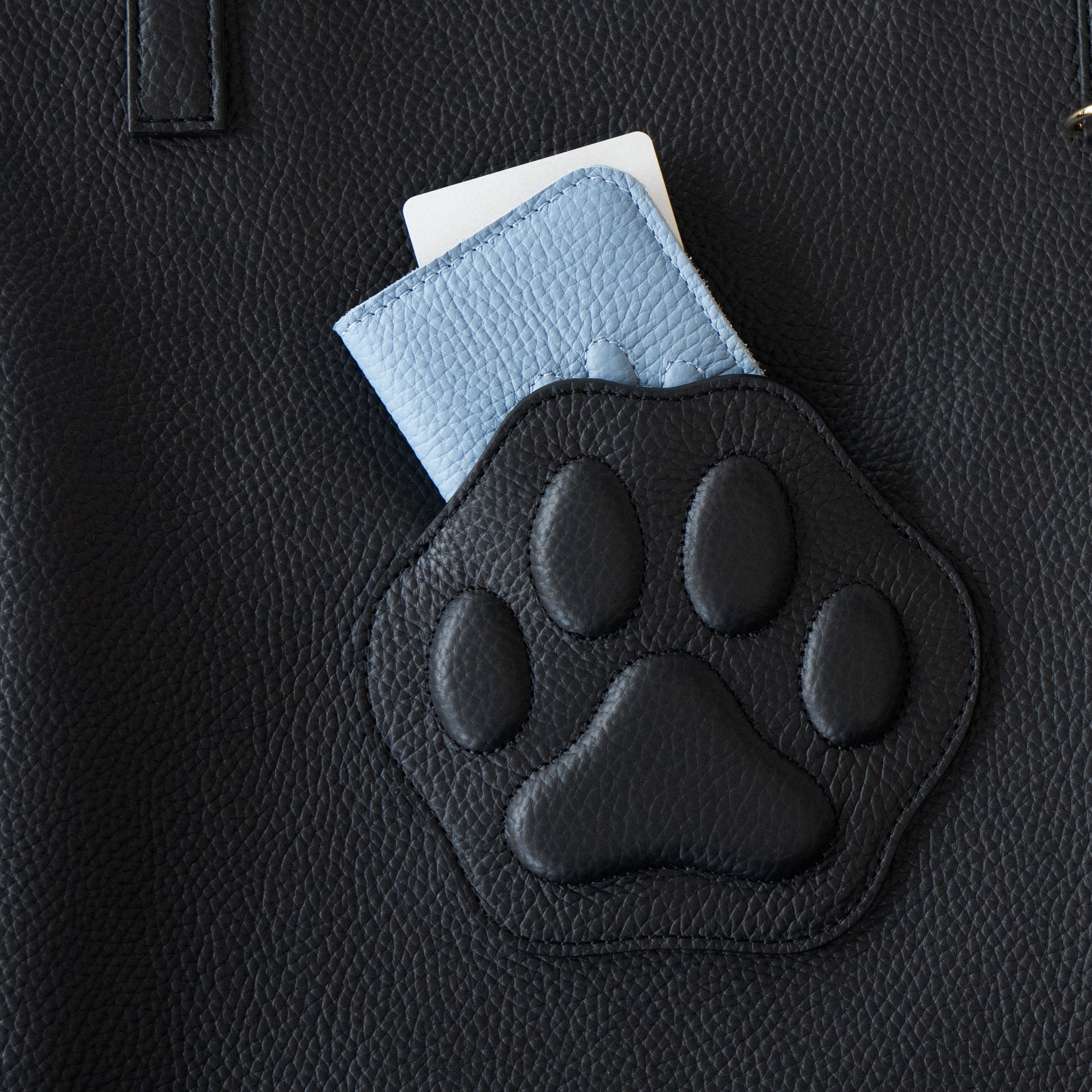 A4 Tote Bag PAW Cuir Mache / Black