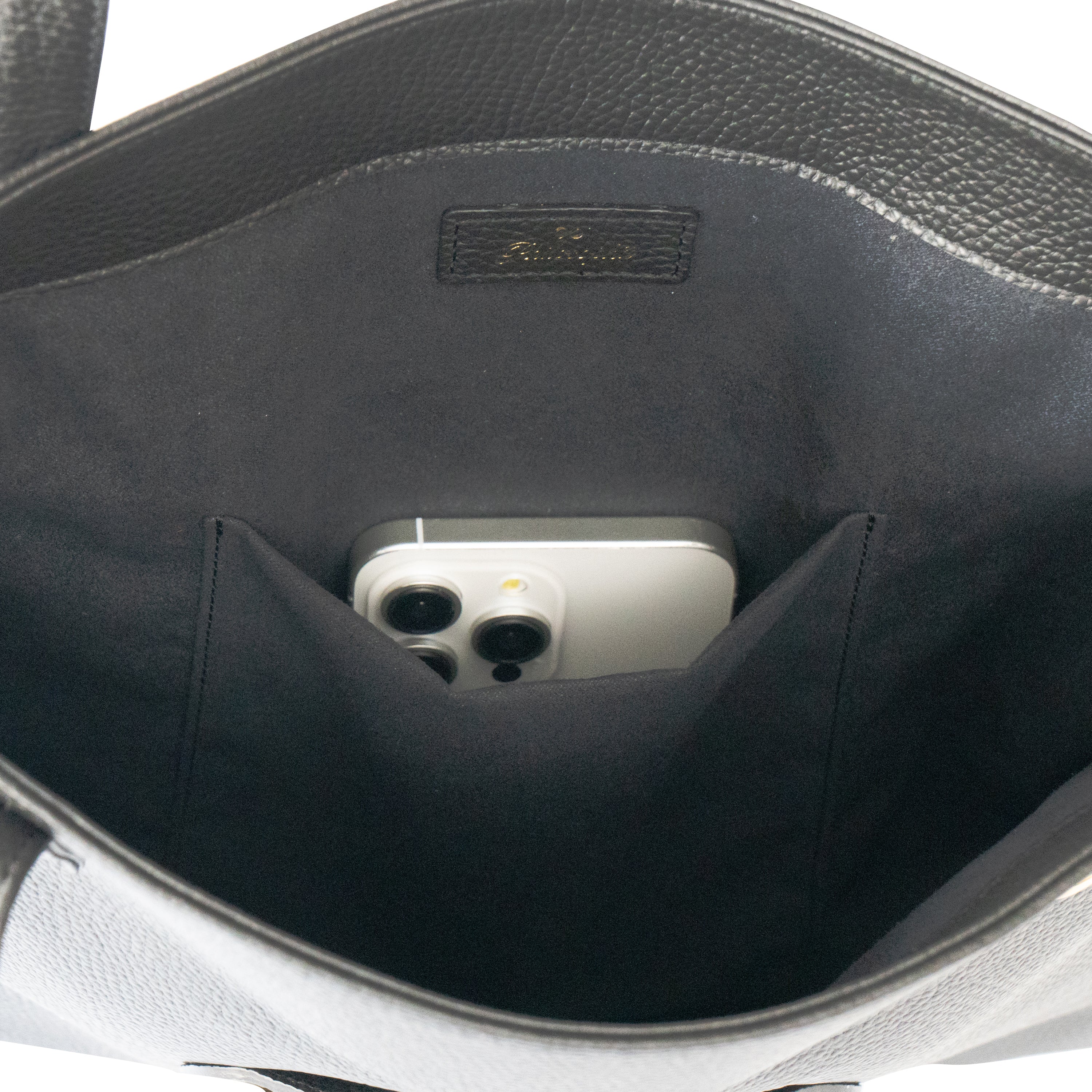 A4 Tote Bag PAW Cuir Mache / Black