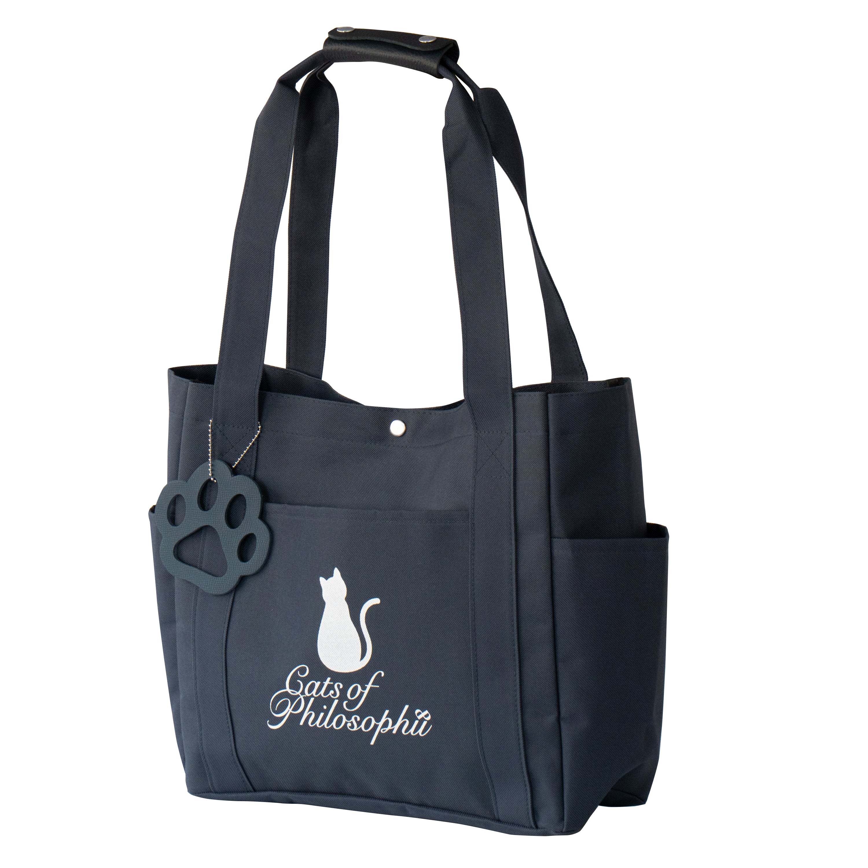 Rescue Cat Charity Logo Tote Bag / Navy