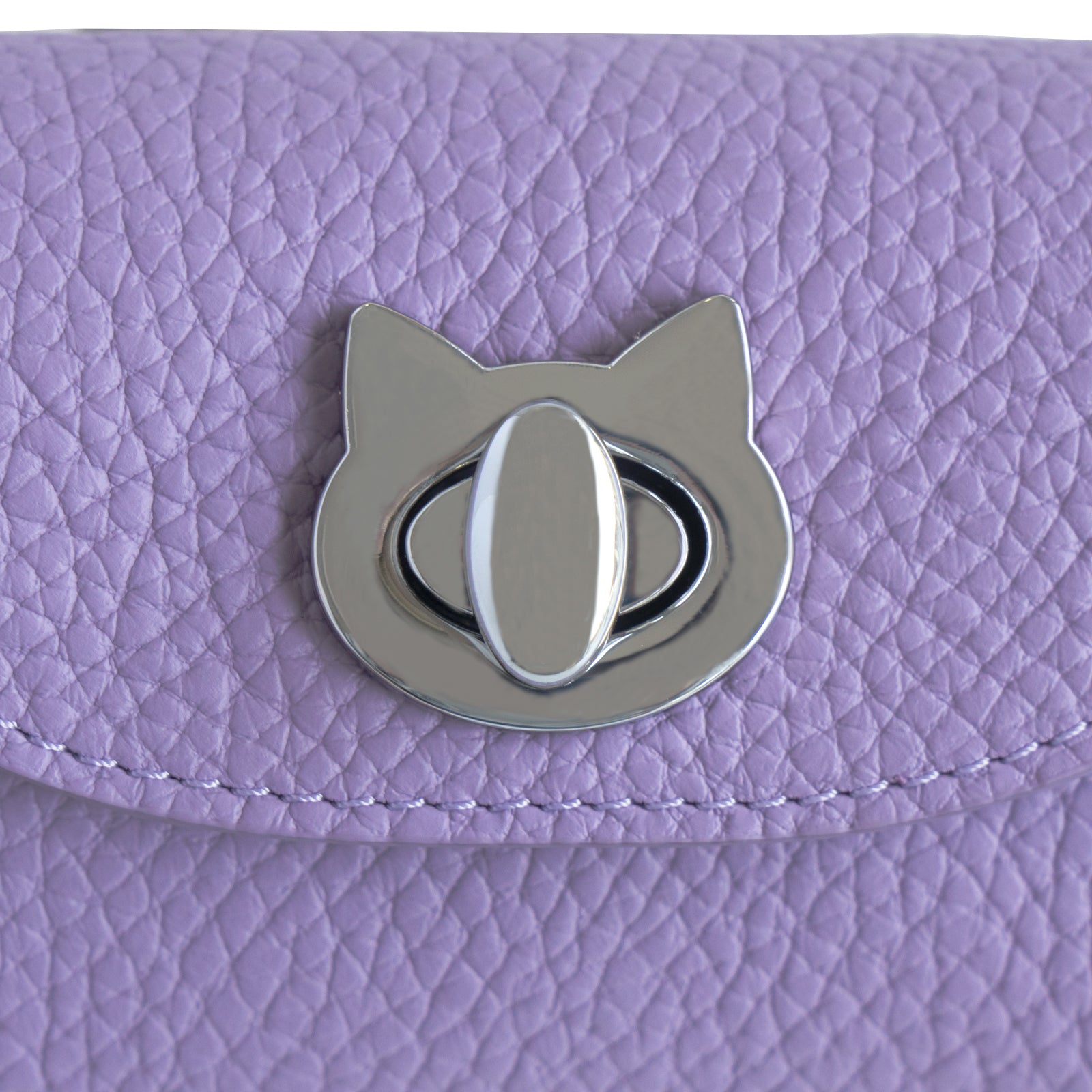 【4/8(火) 1日限定販売】【数量限定】シェルポーチ CAT キュイール・マッシュ / ラベンダー