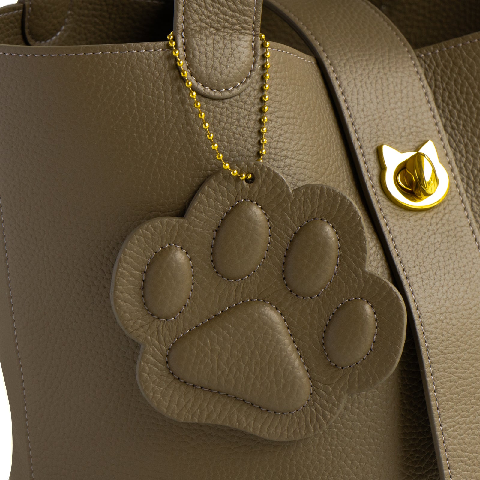 Puni Puni PAW Charm Cuir Mash / Etoupe