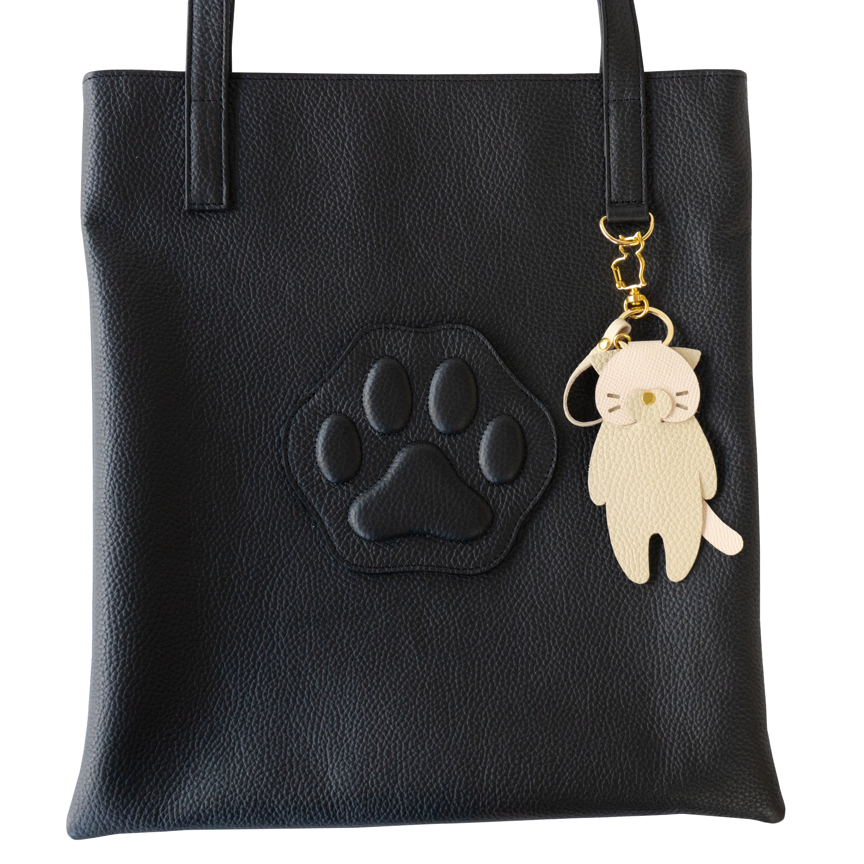A4 Tote Bag PAW Cuir Mache / Black