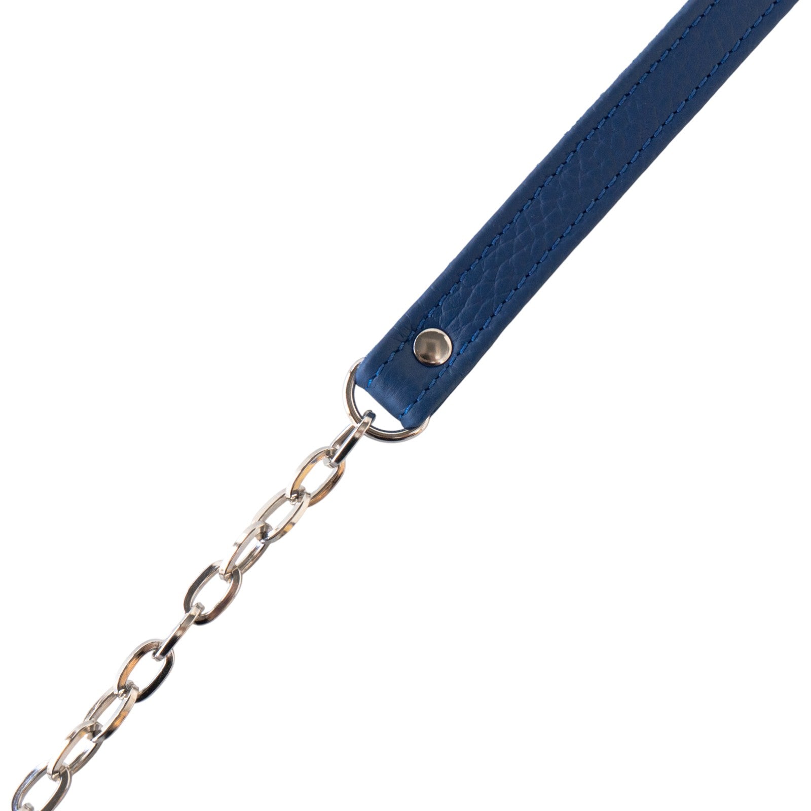 チェーンショルダー付きミニバッグ・PAW (パウ) キュイール・マッシュ / ロイヤルブルー