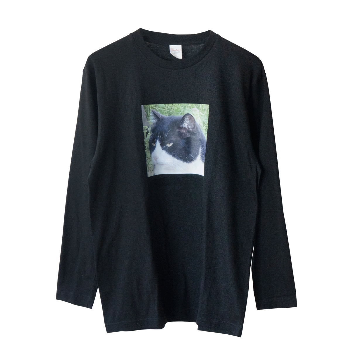 【受注生産:9/25(金)22:00〜27(日)】うちのこプリントロングTシャツ / ブラック