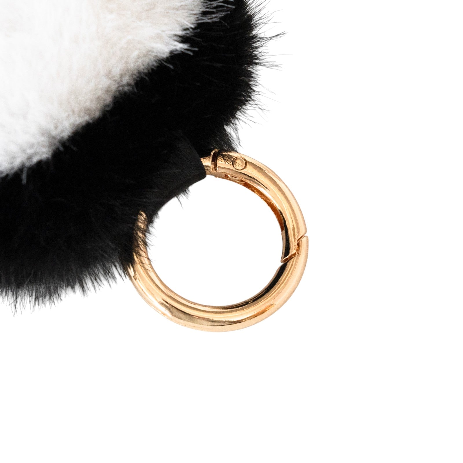 【12/7(日)22:00~ 26時間限定販売】もふもふBIG肉球チャーム / ブラック×ホワイト