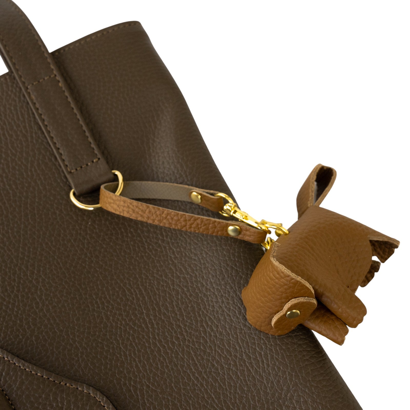 A4 Tote Bag PAW Cuir Mache / Chocolate