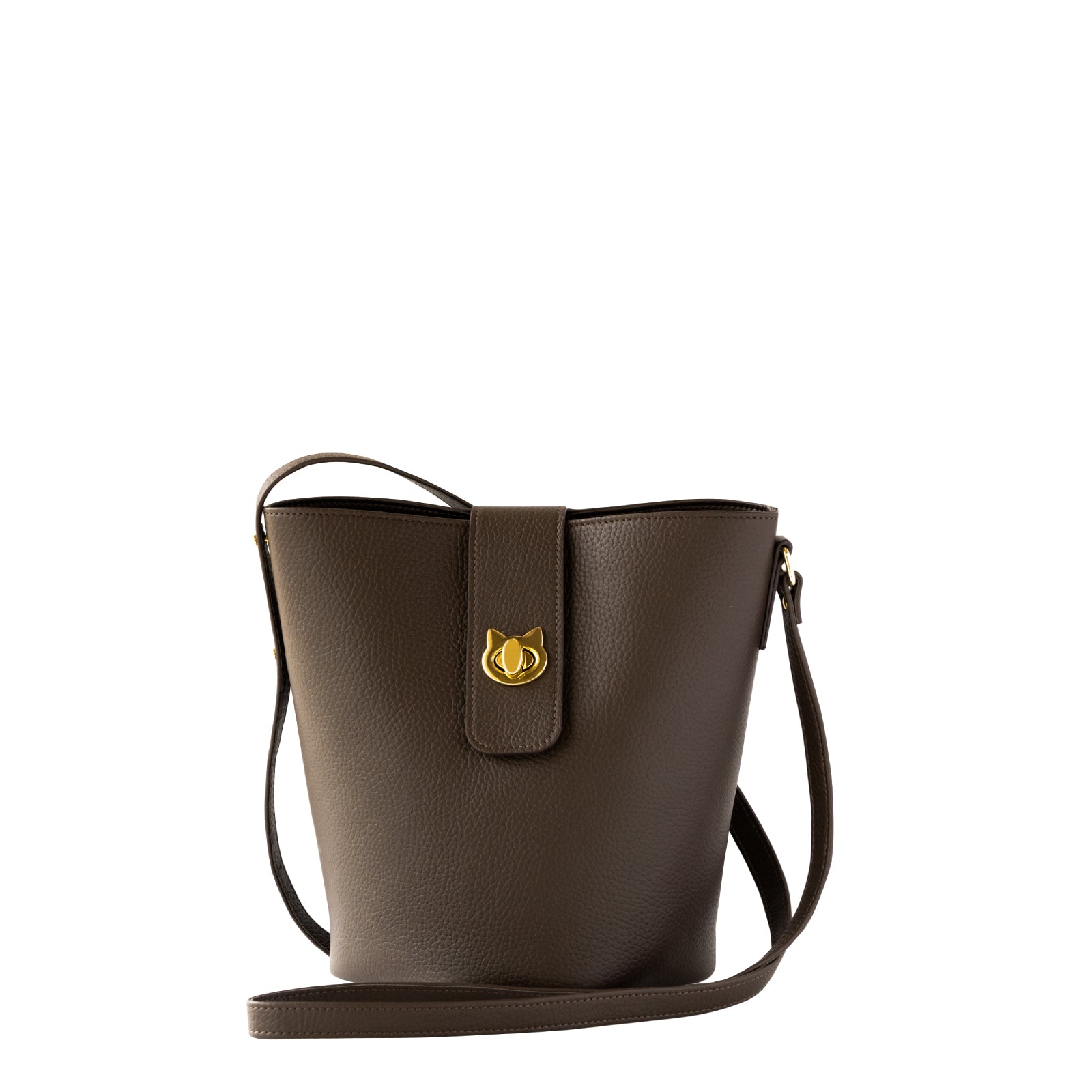 【1/30(金)〜2/14(土) 期間限定バレンタインSET 】ショルダーバッグ PAW (パウ) キュイール・マッシュ / チョコ + ころにゃんチャーム ハート付き SET