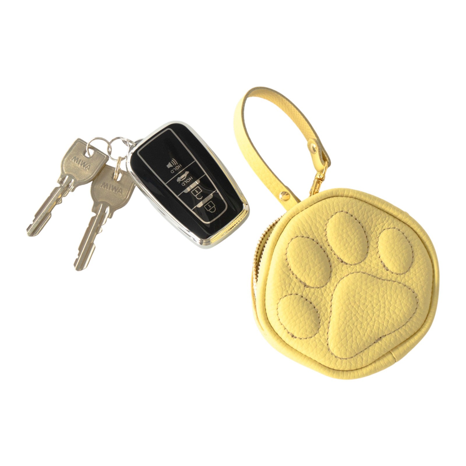 PAWチャームポーチ キュイール マッシュ / ジョーヌプッサン