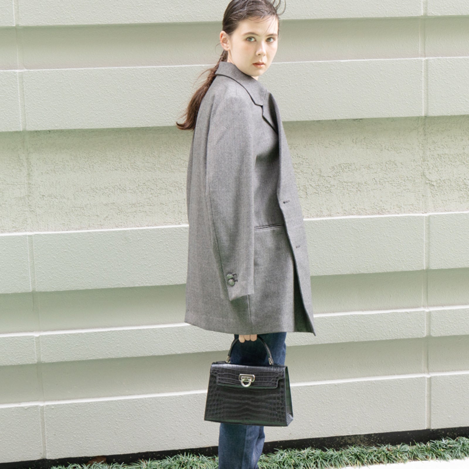 【おつとめ品セール】カンパネラ25 クロコダイル / ブラック