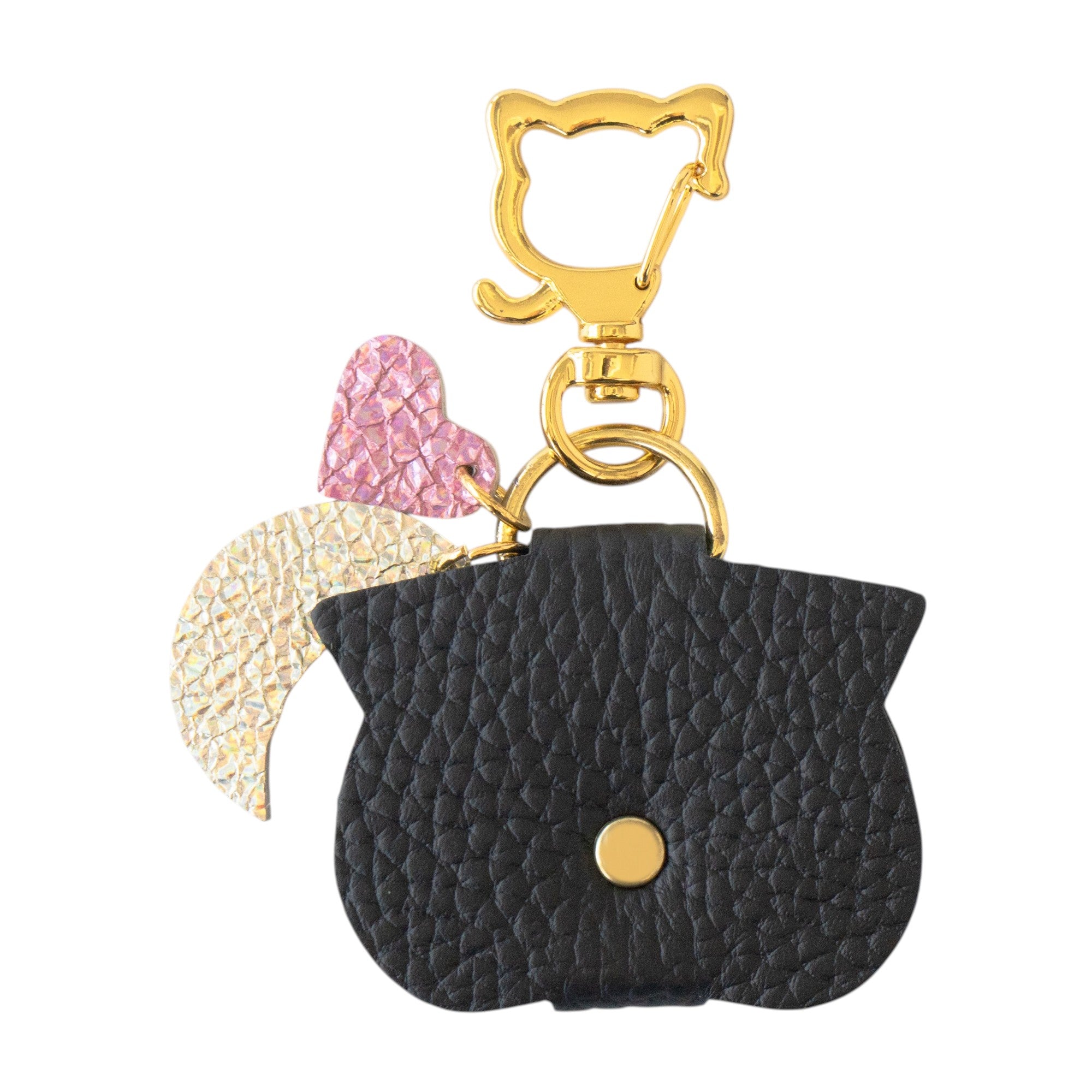 Handy Wallet Nyapera Grande Cuir Mache / Black