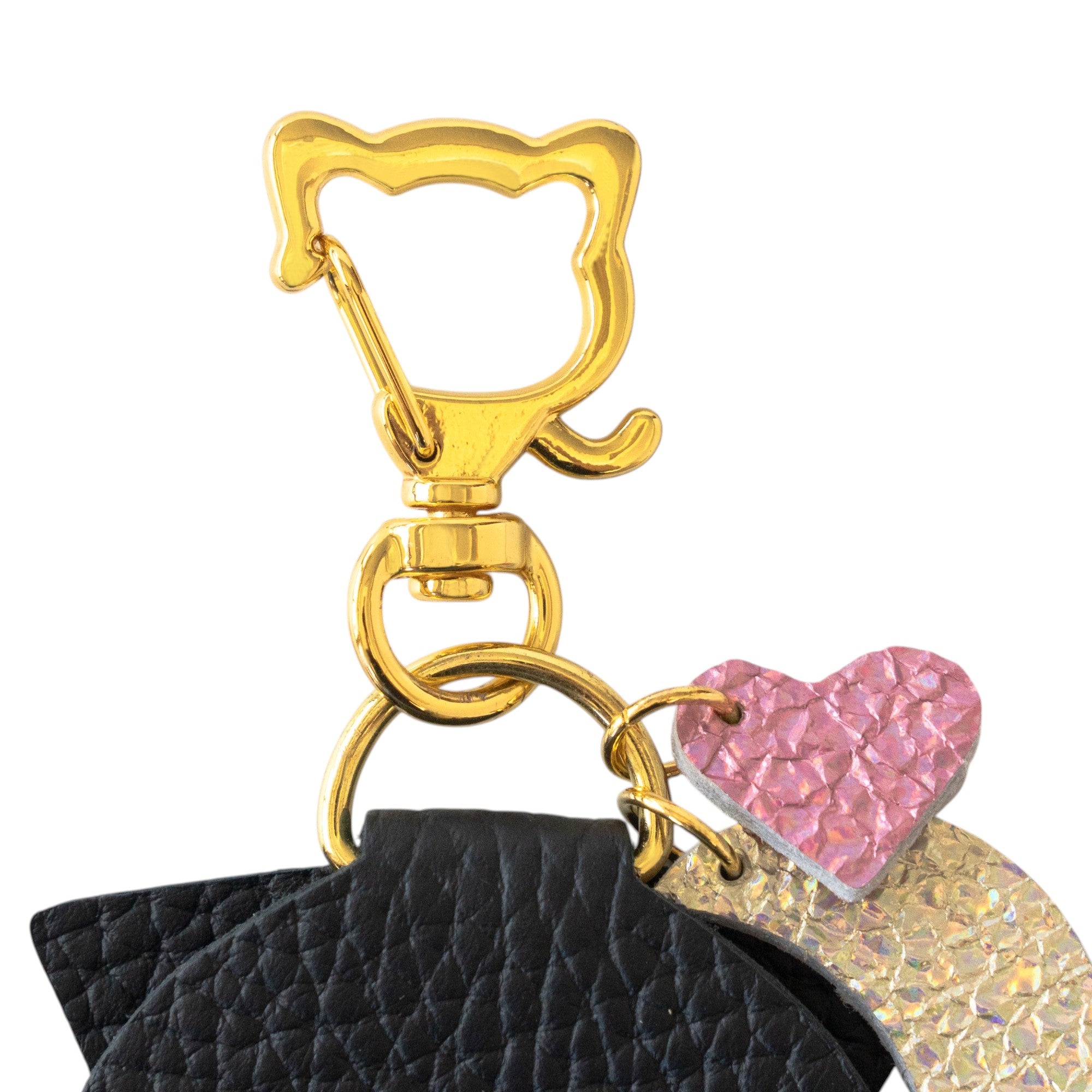 Handy Wallet Nyapera Grande Cuir Mache / Black