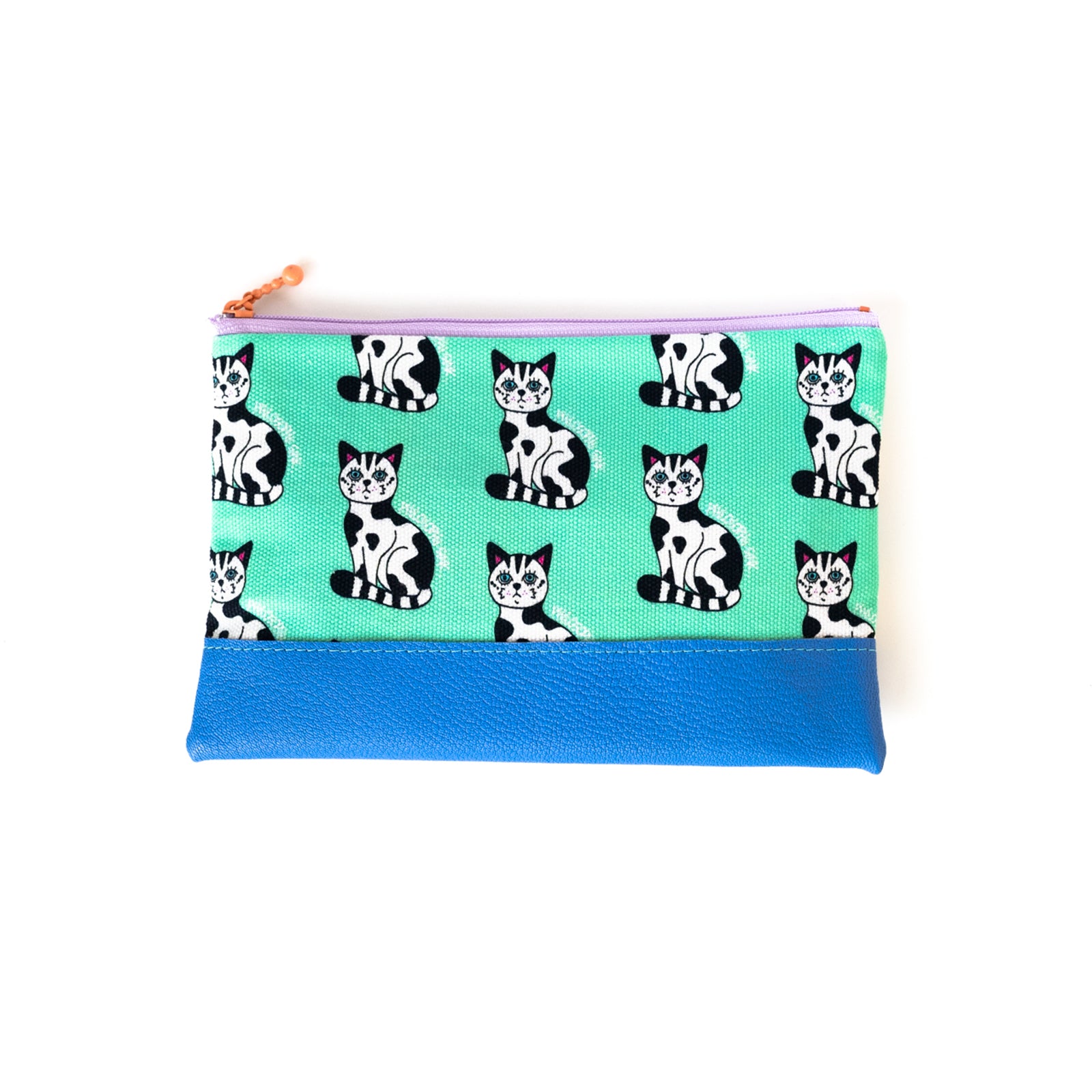 SINK. x Philosophii collaboration cow cat flat pouch